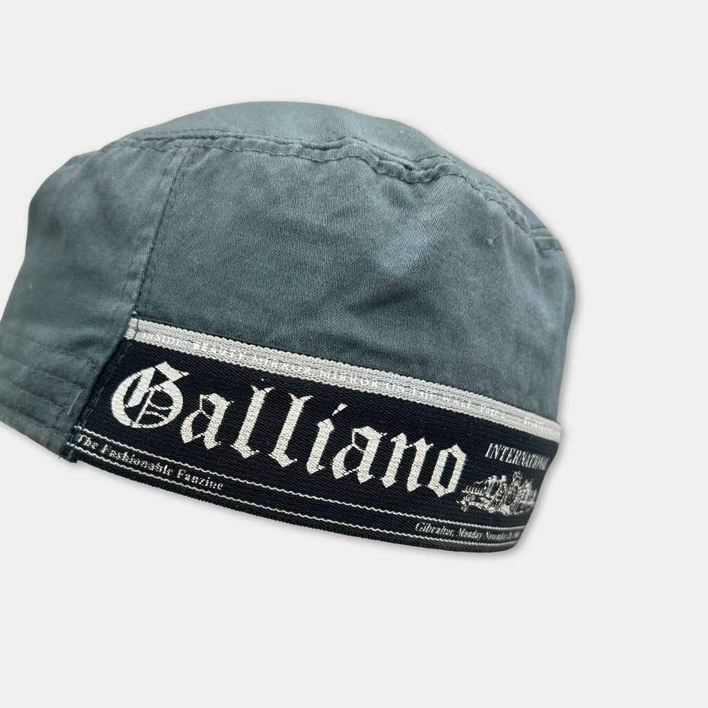 John Galliano Vintage Blue Military Cap