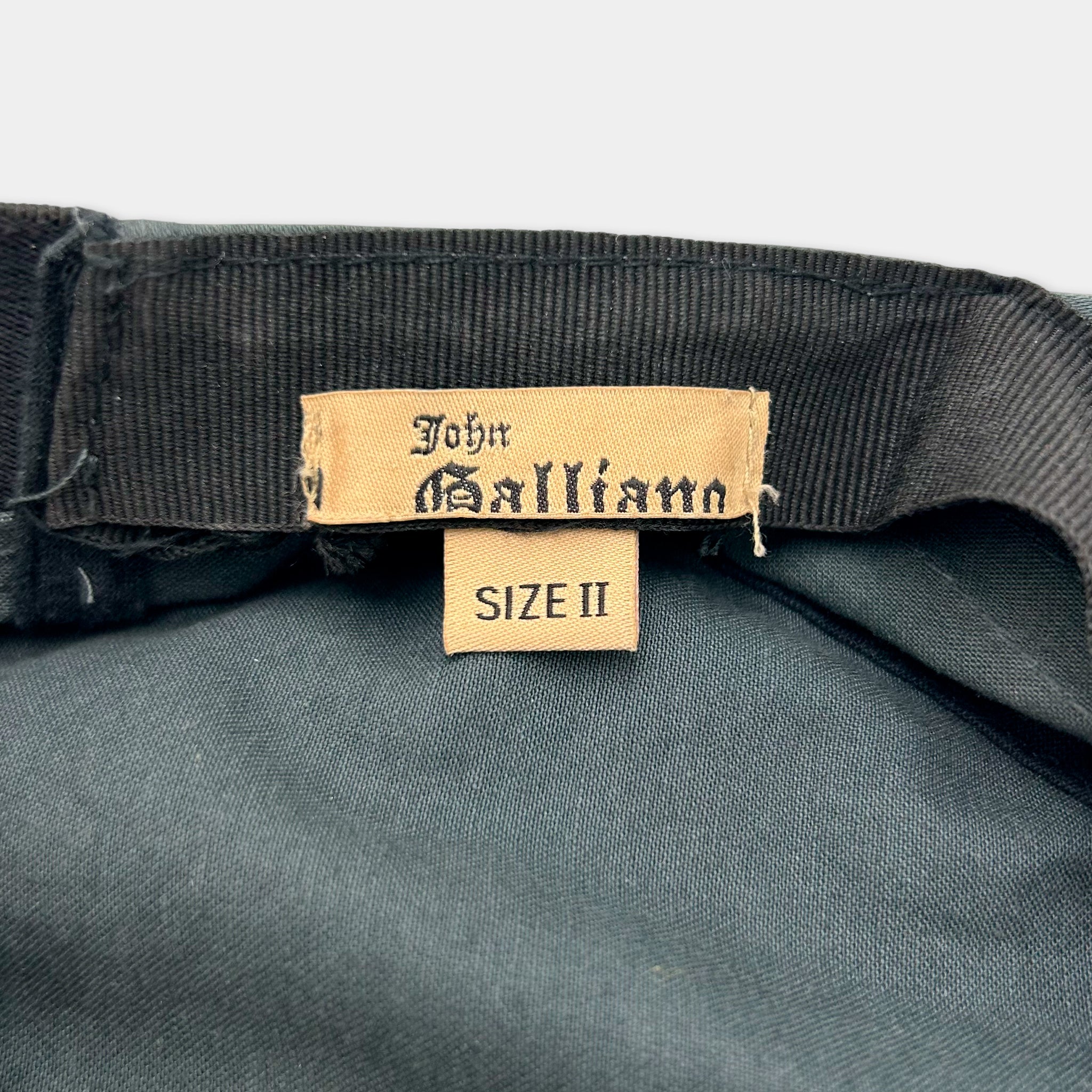 John Galliano Vintage Blue Military Cap