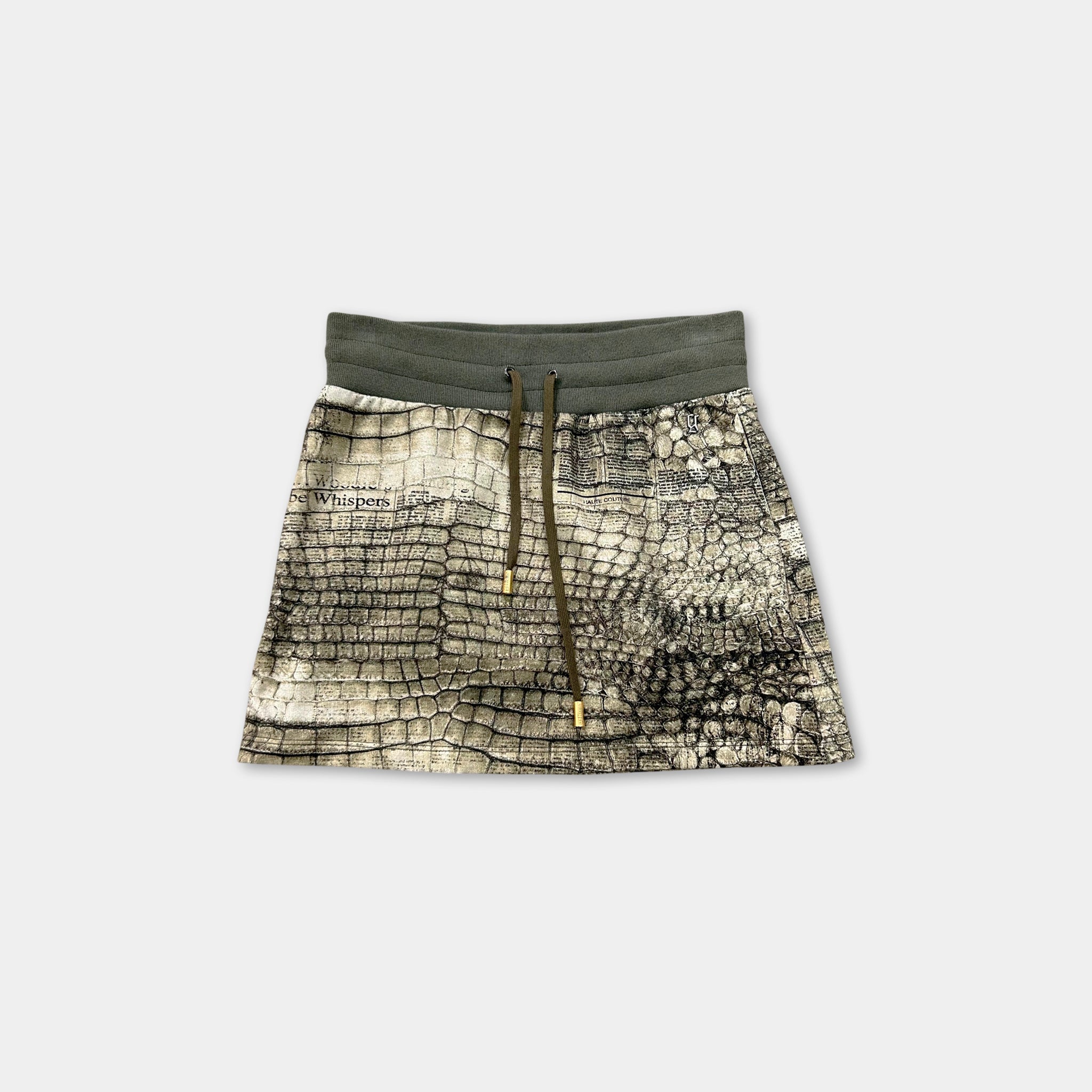 Galliano Crocodile Mini Skirt