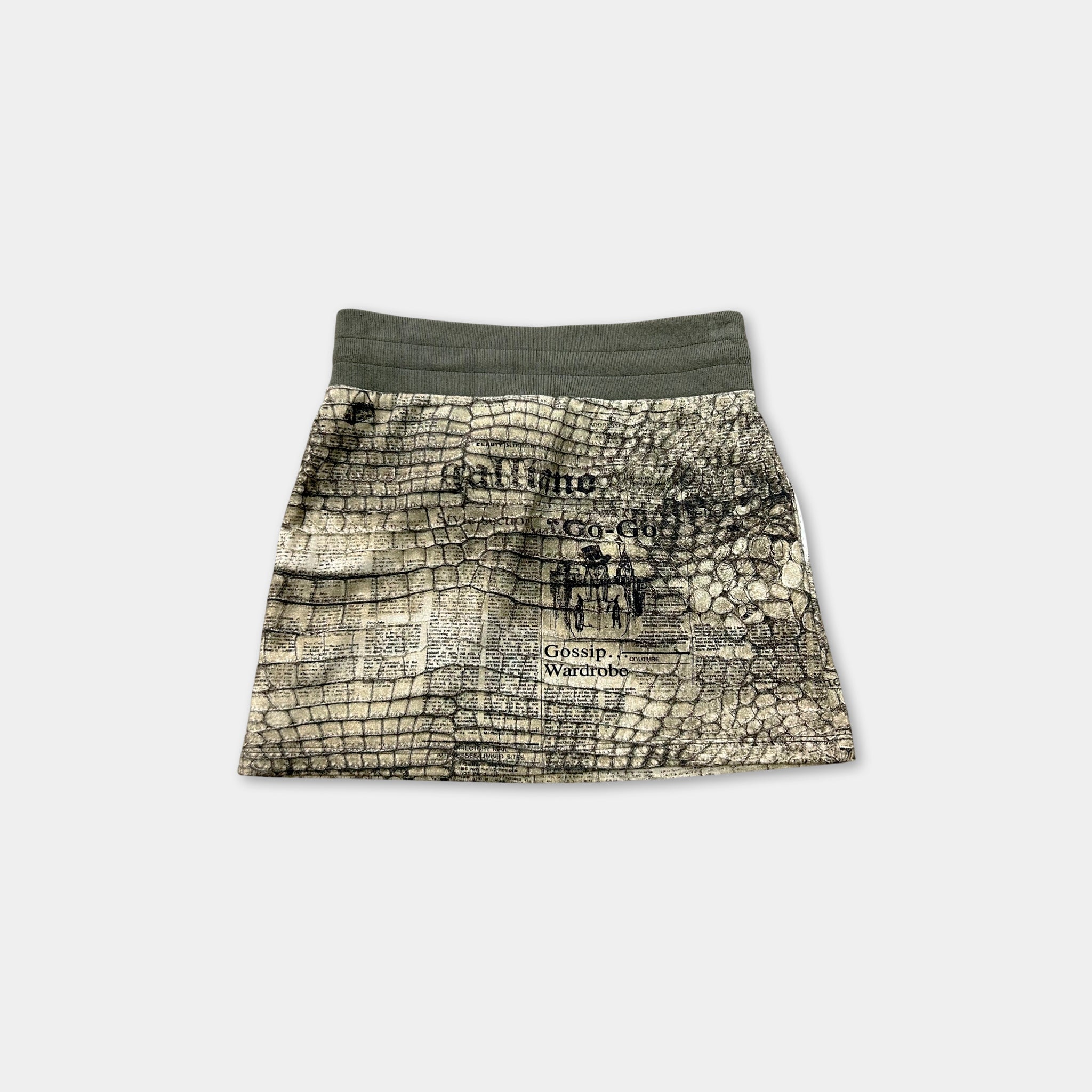 Galliano Crocodile Mini Skirt