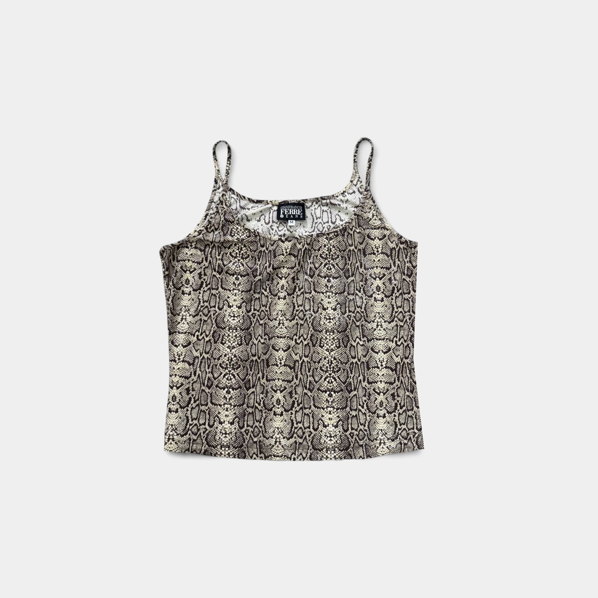 Gianfranco Ferré 90s Snakeskin Print Top