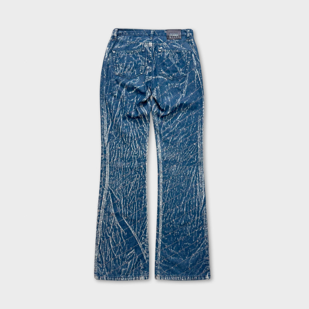 Gianfranco Ferré Glitter Flare Jeans