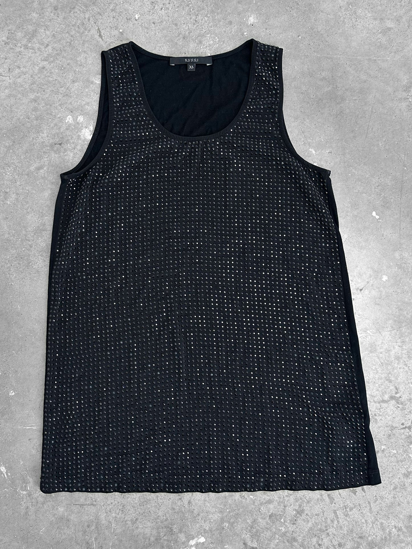 Gucci by Tom Ford 2001 Rhynestones Tank Top (S)