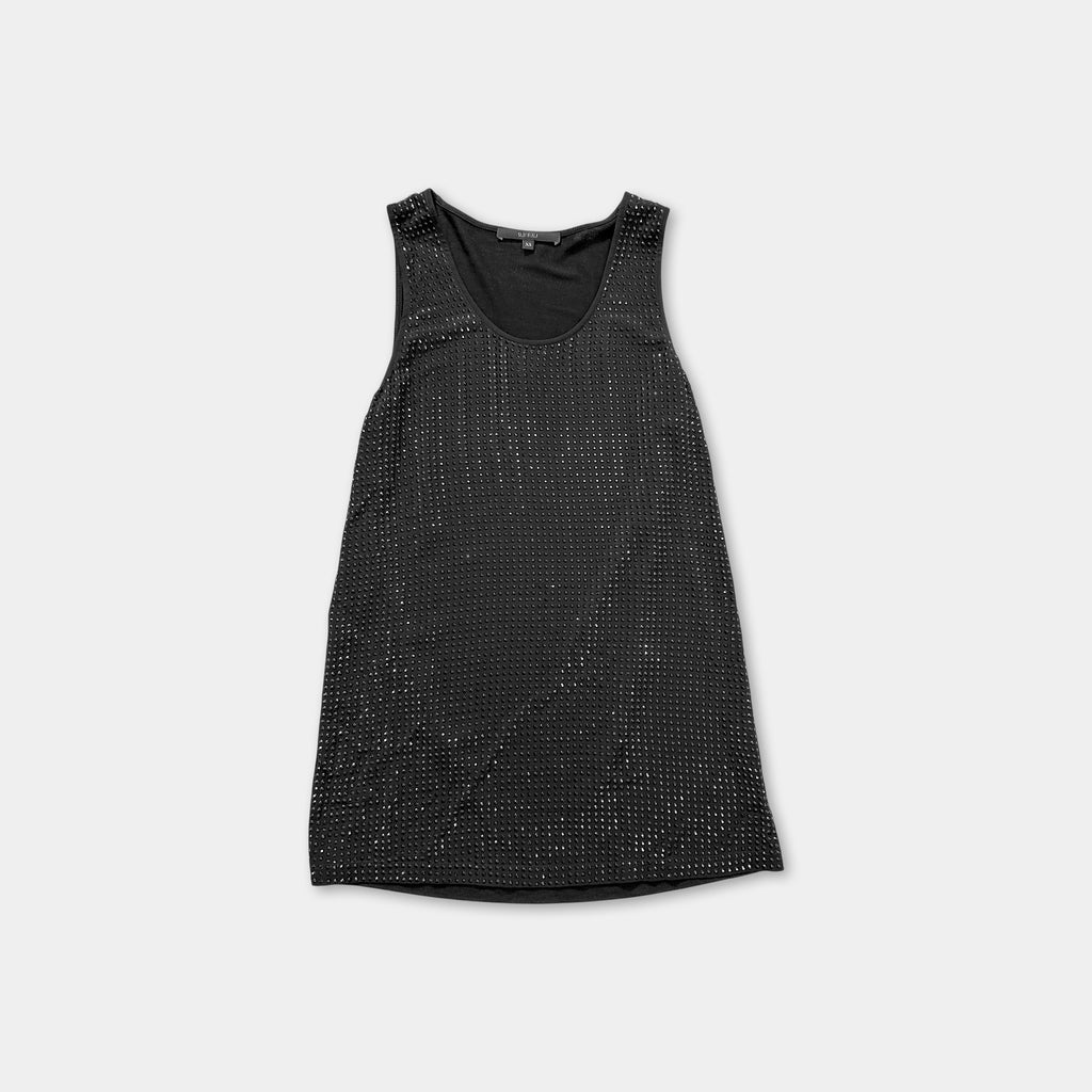 Gucci Rhinestone Black Tank Top