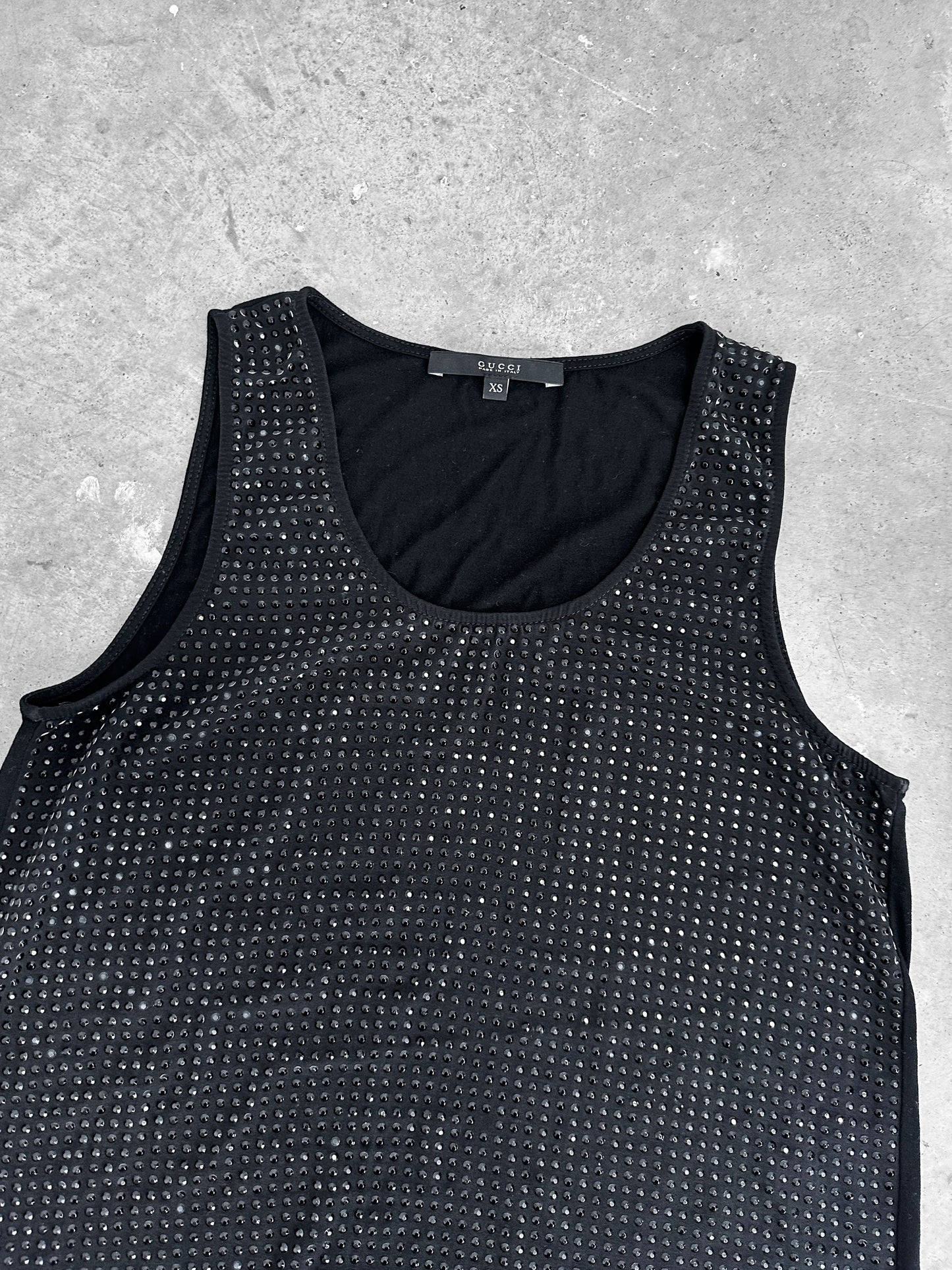 Gucci by Tom Ford 2001 Rhynestones Tank Top (S)
