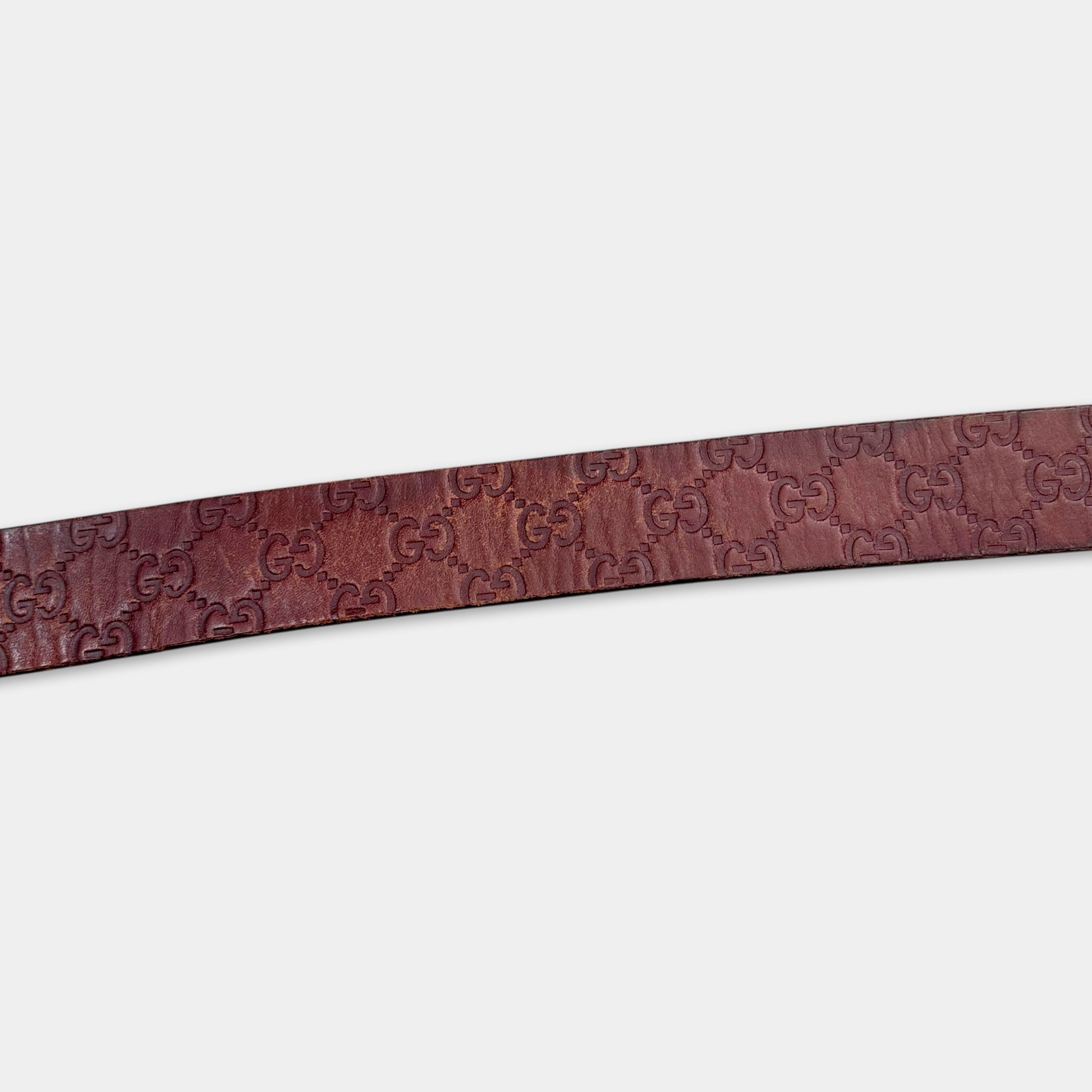 Gucci Vintage Guccissima Monogram Leather Belt