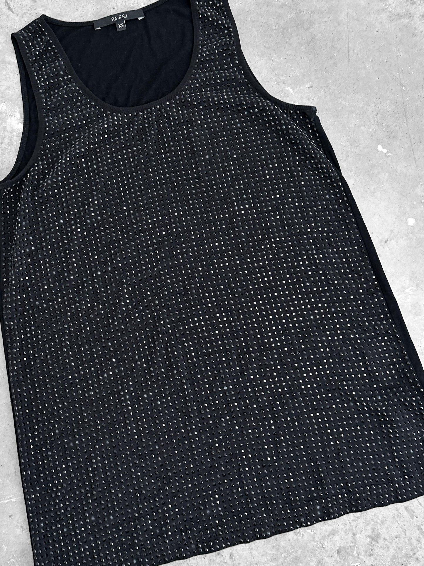 Gucci by Tom Ford 2001 Rhynestones Tank Top (S)