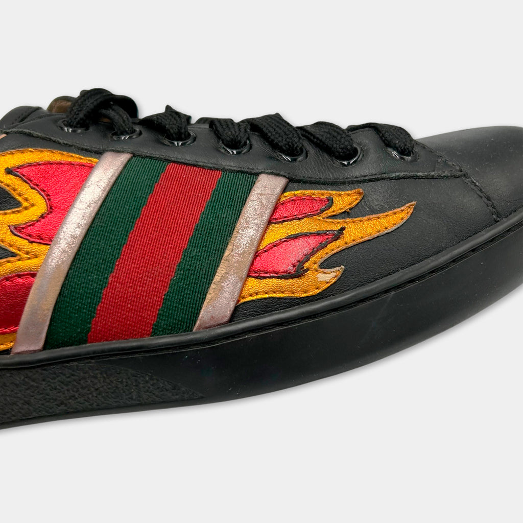 2016 Gucci Ace Flames Sneakers