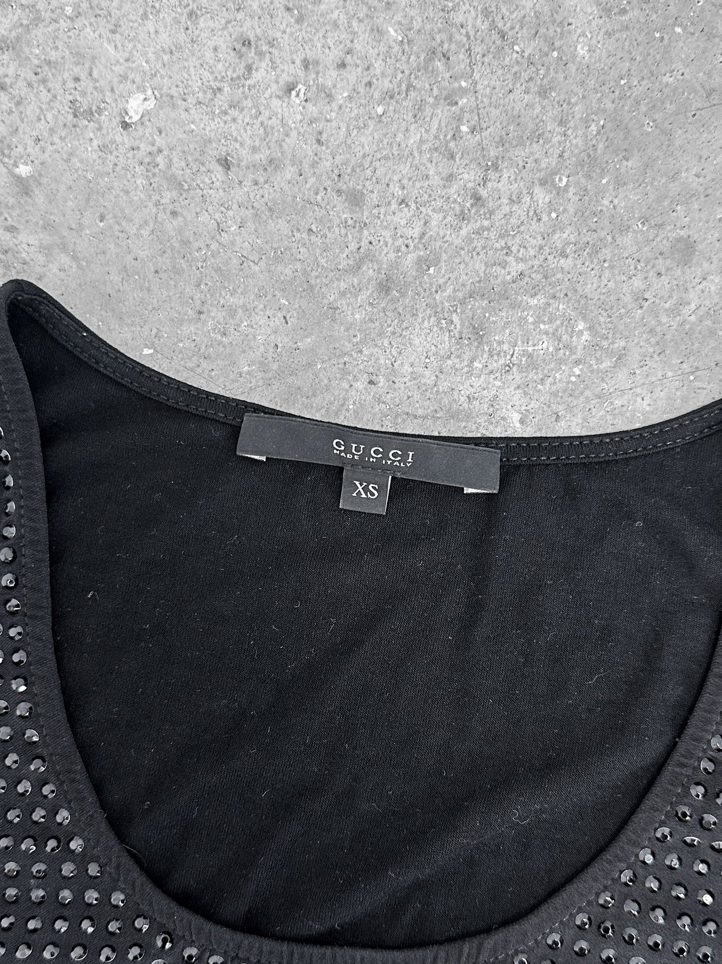 Gucci by Tom Ford 2001 Rhynestones Tank Top (S)