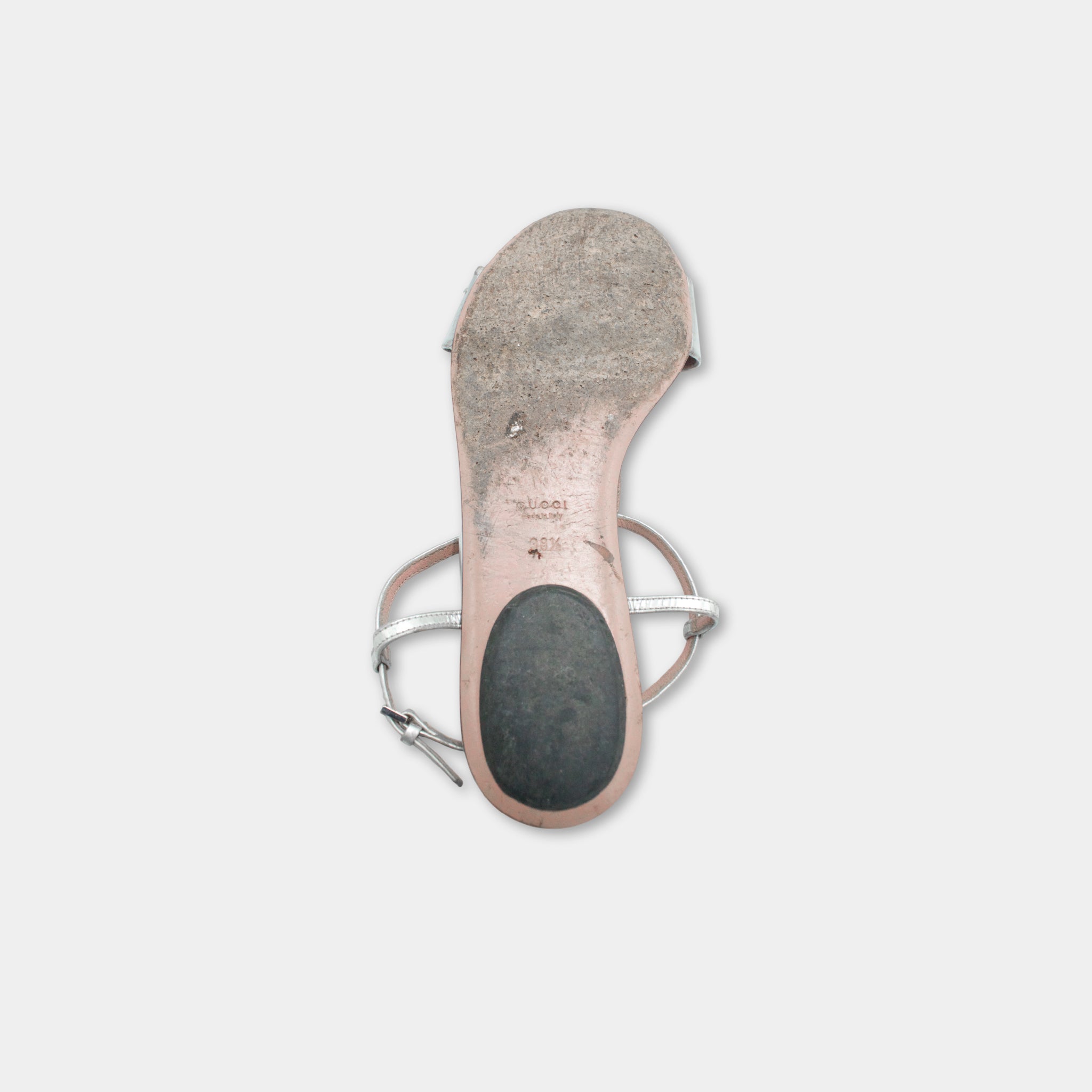 Gucci Horsebit Silver Sandals