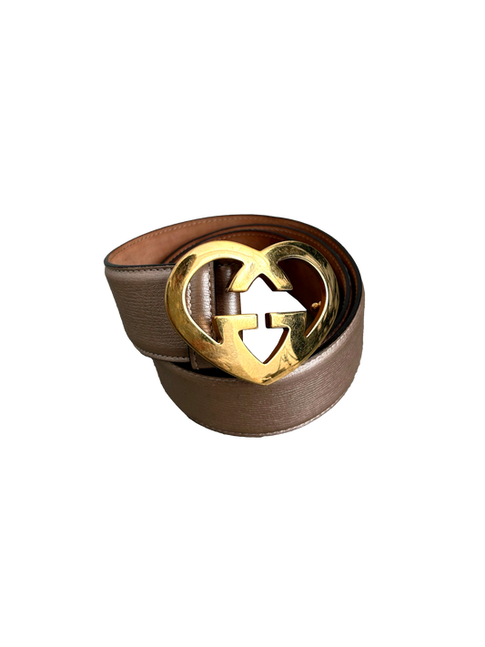 Gucci 00's Heart Logo Belt