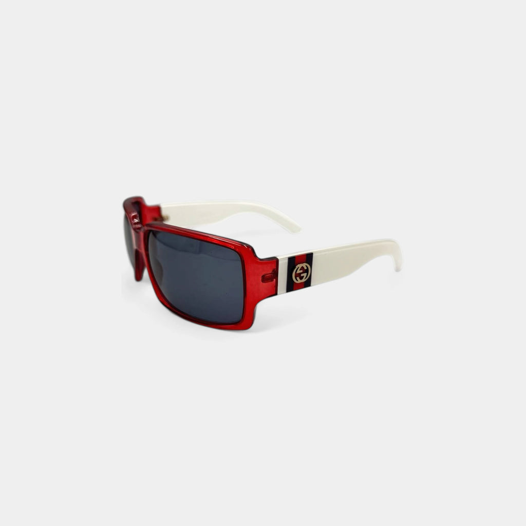 Gucci 2010s Red Frame Sunglasses
