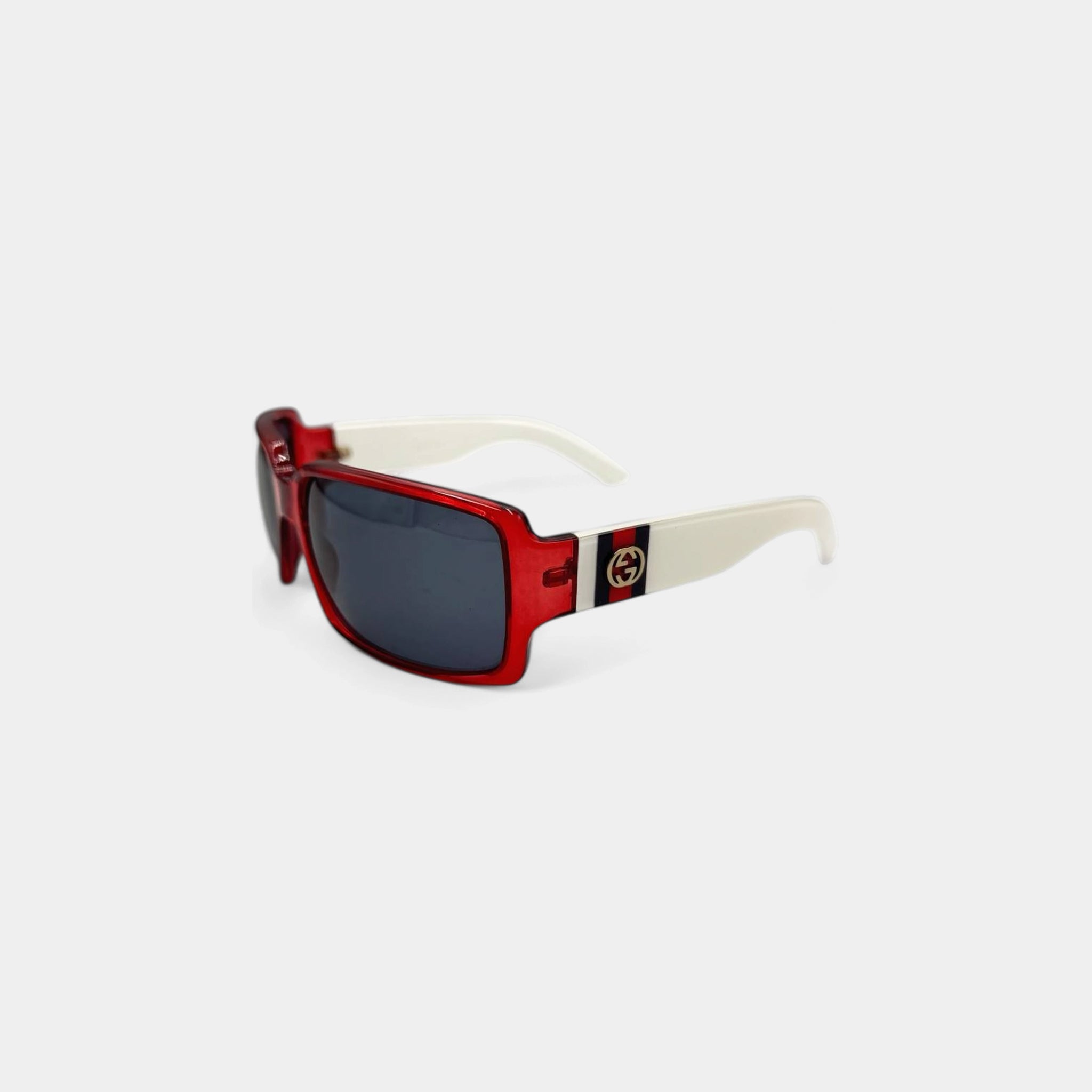 Gucci 2010s Red Frame Sunglasses