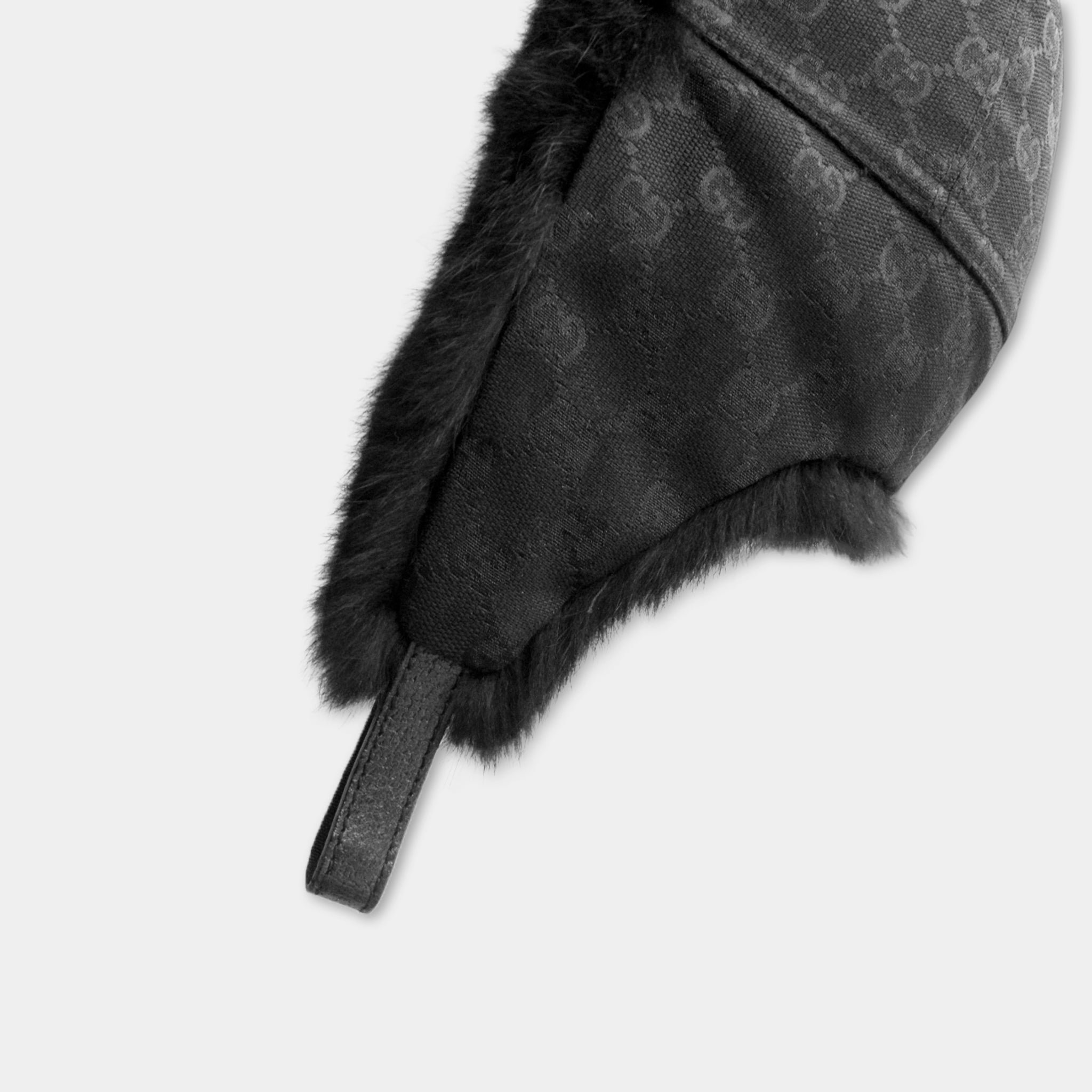 Gucci Monogram Fur Earflap Cap