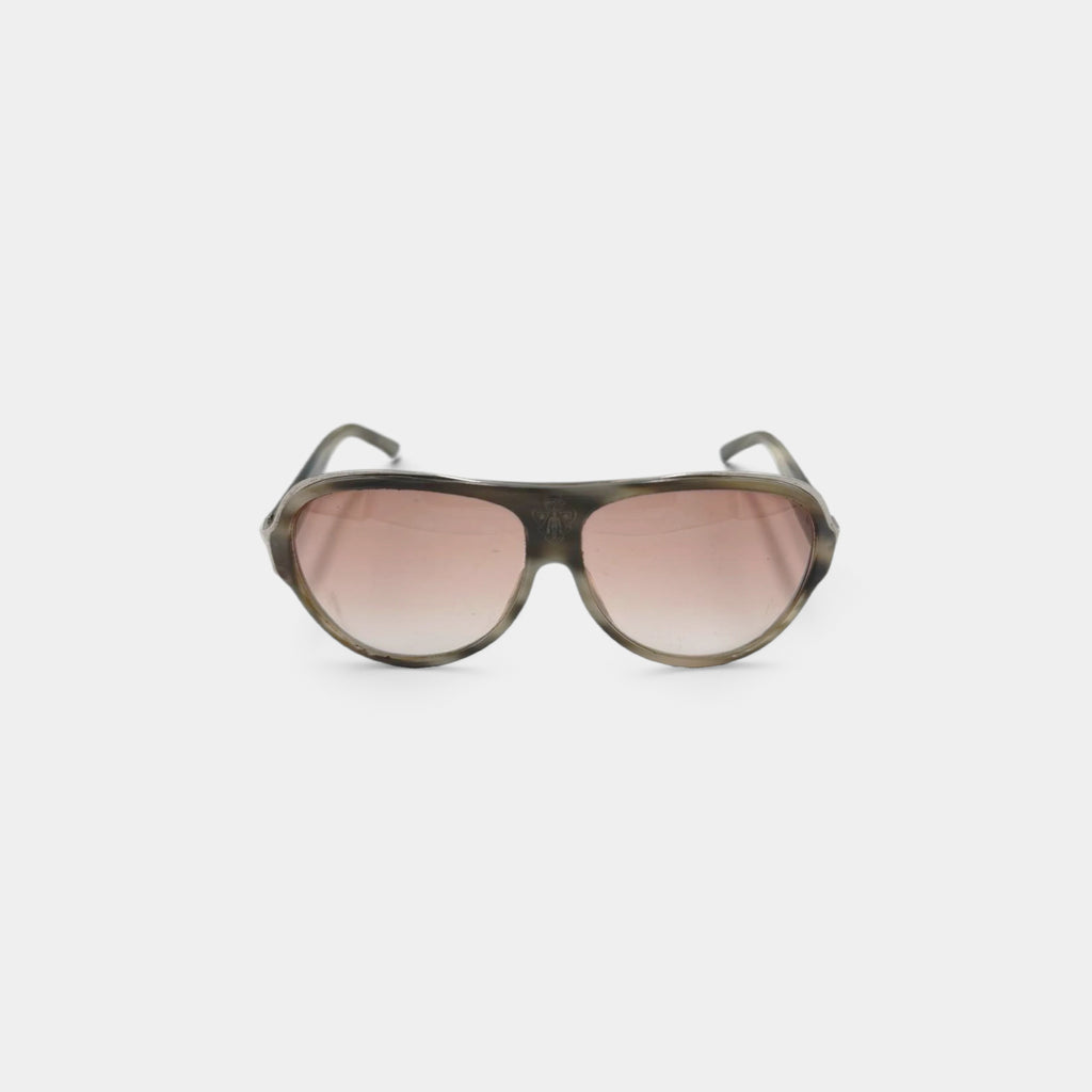 Gucci 2000s Hysteria Aviator Shield Sunglasses