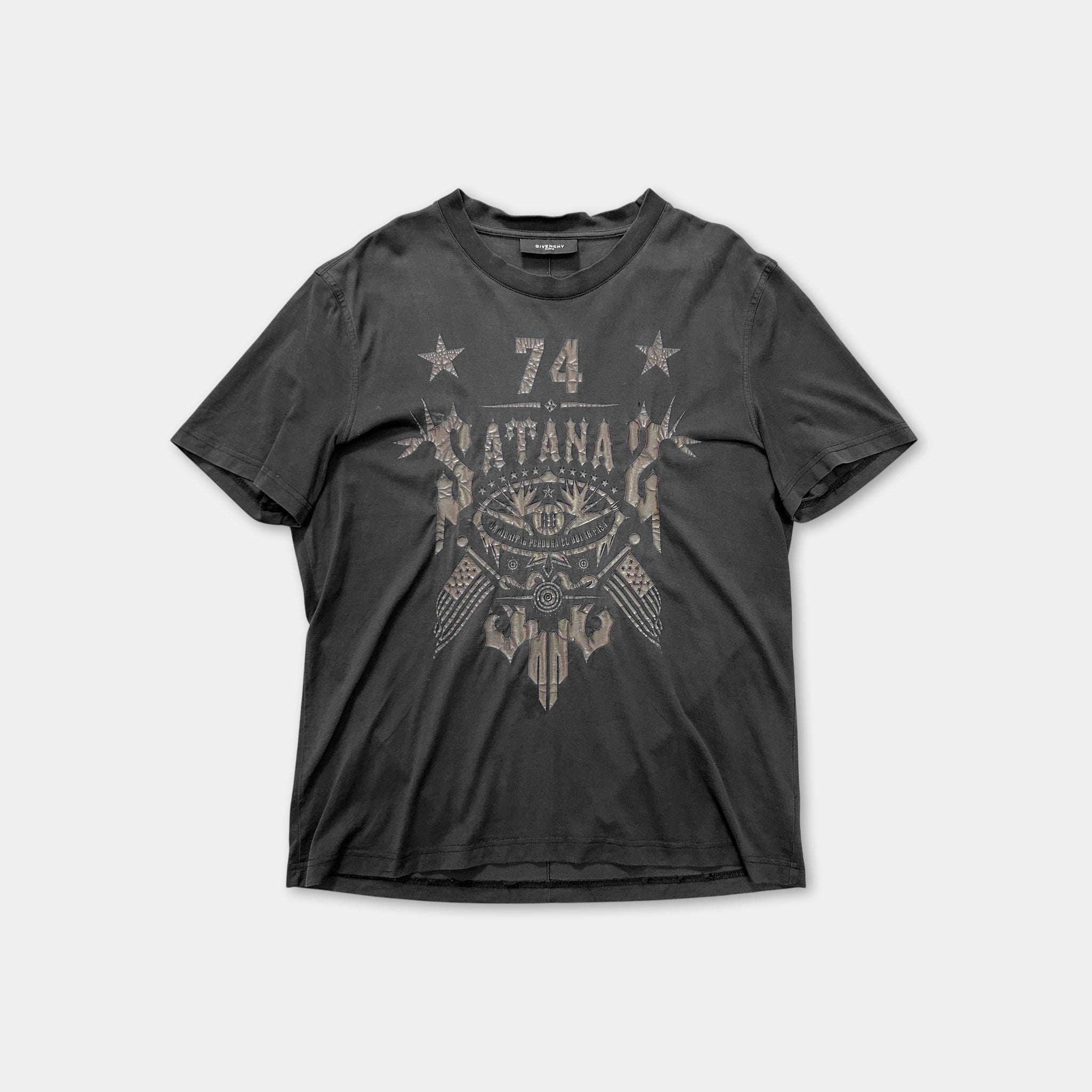 Givenchy by Riccardo Tisci Vintage Black "Satana 74" Graphic T-Shirt