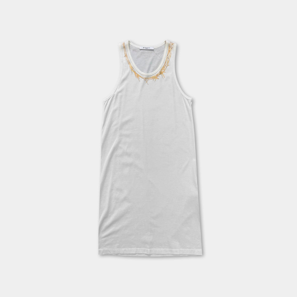 Givenchy Riccardo Tisci Gold Crown of Thorns Tank Top