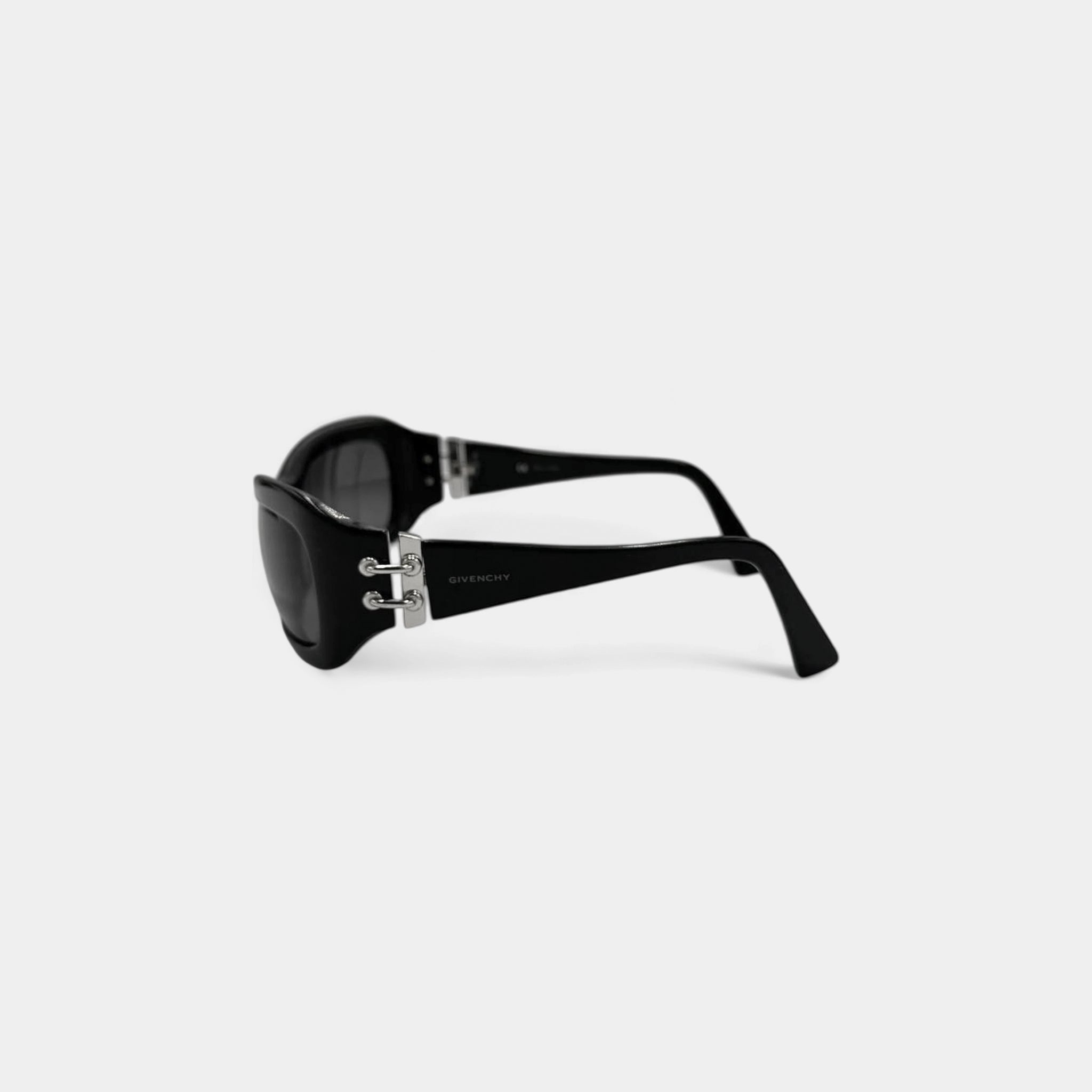 Givenchy 2000s Piercing-Detail Black Sunglasses