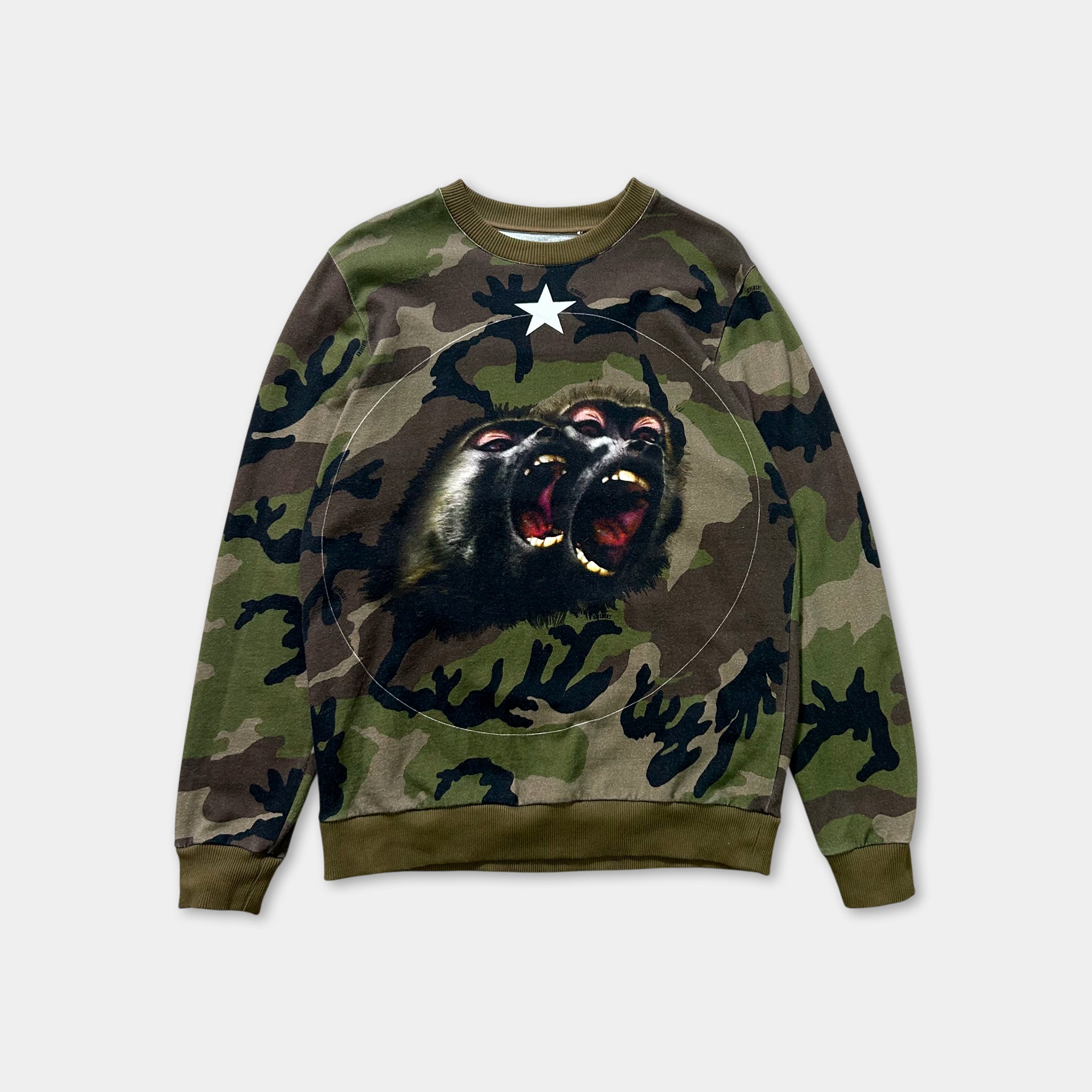 Givenchy Monkey Camo Crewneck