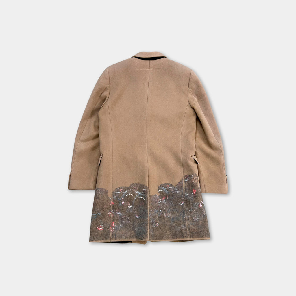 Givenchy FW16 Screaming Monkeys Woven Coat