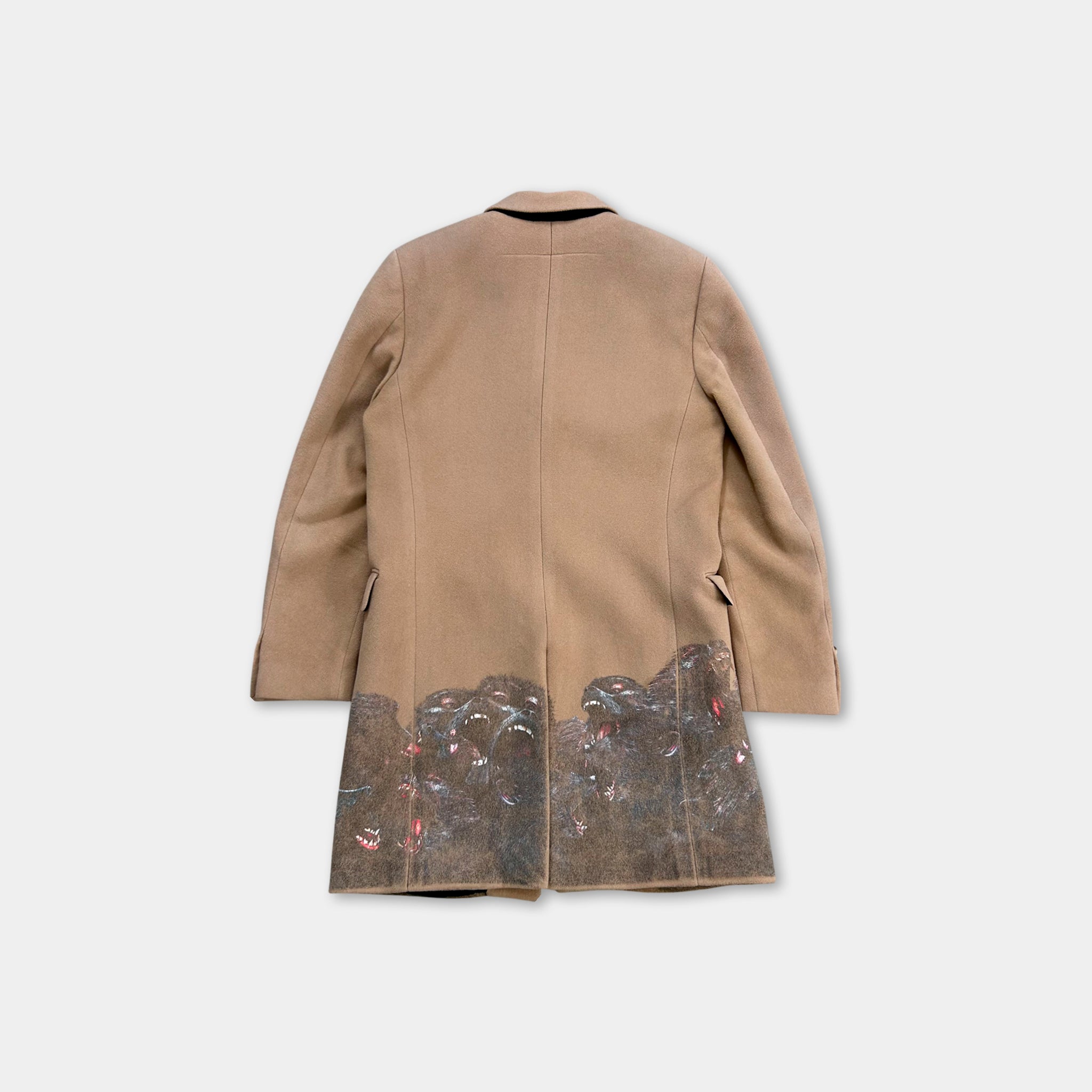 Givenchy FW16 Screaming Monkeys Woven Coat