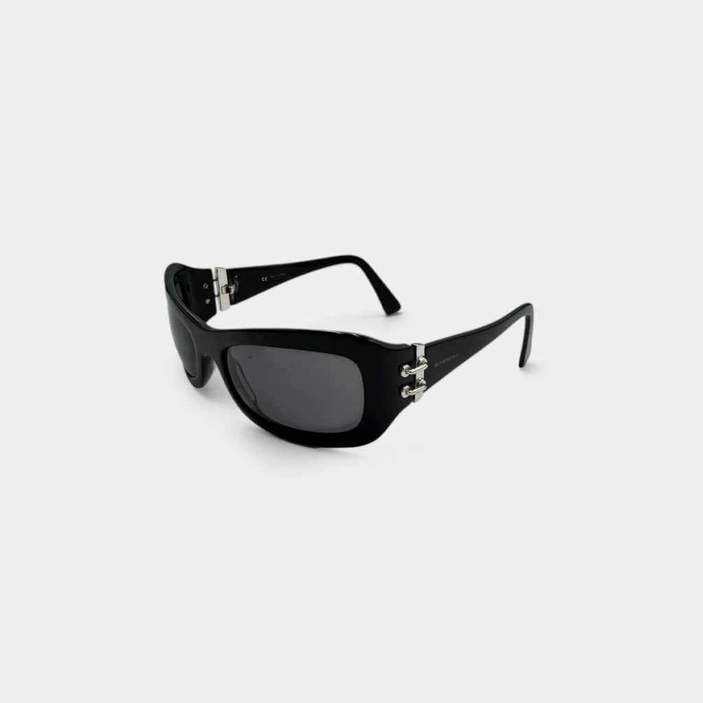 Givenchy 2000s Piercing-Detail Black Sunglasses