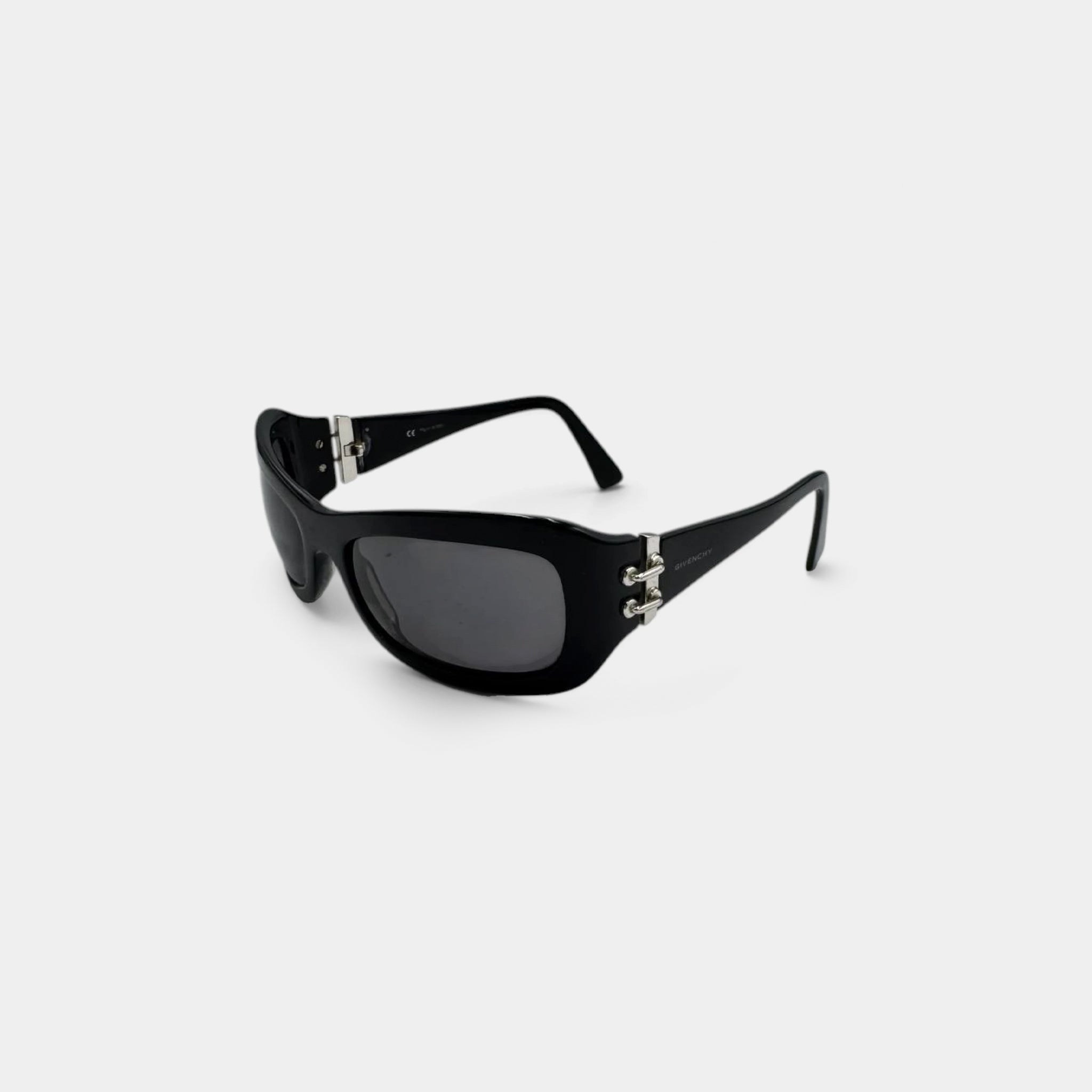 Givenchy 2000s Piercing-Detail Black Sunglasses