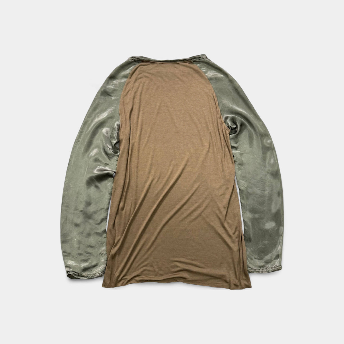 Haider Ackermann Silk-Blend Raglan Long Sleeve T-Shirt