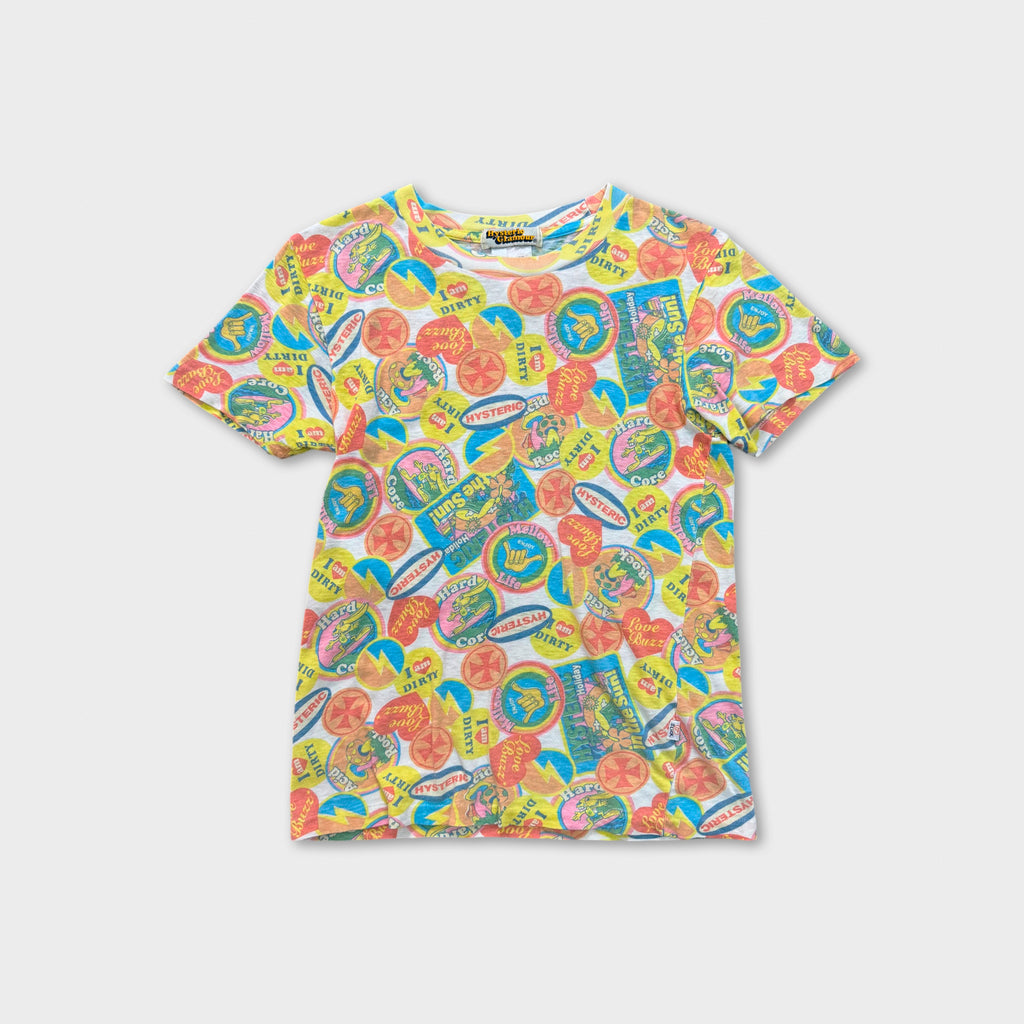 Hysteric Glamour 90's Pop-Art Badge Print T-Shirt