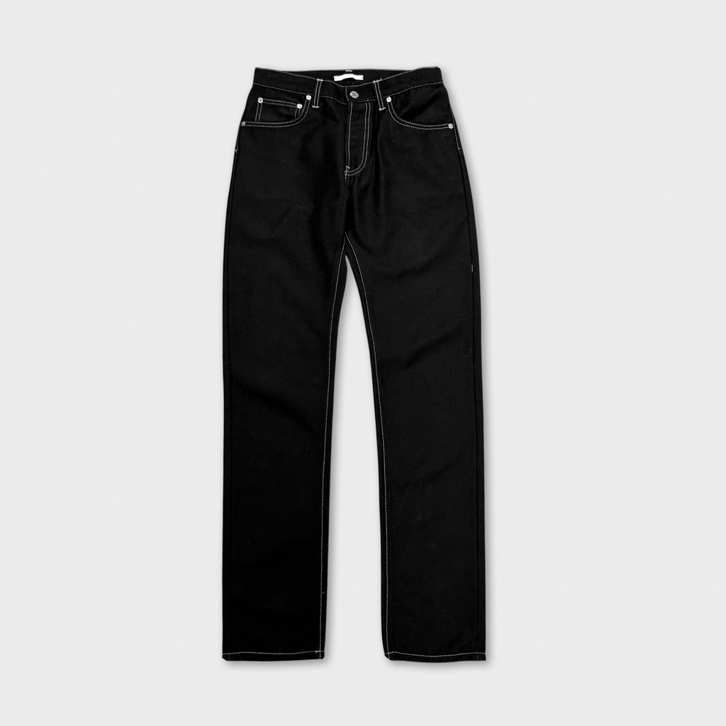 Helmut Lang 2010s Contrast Stitching Black Pants