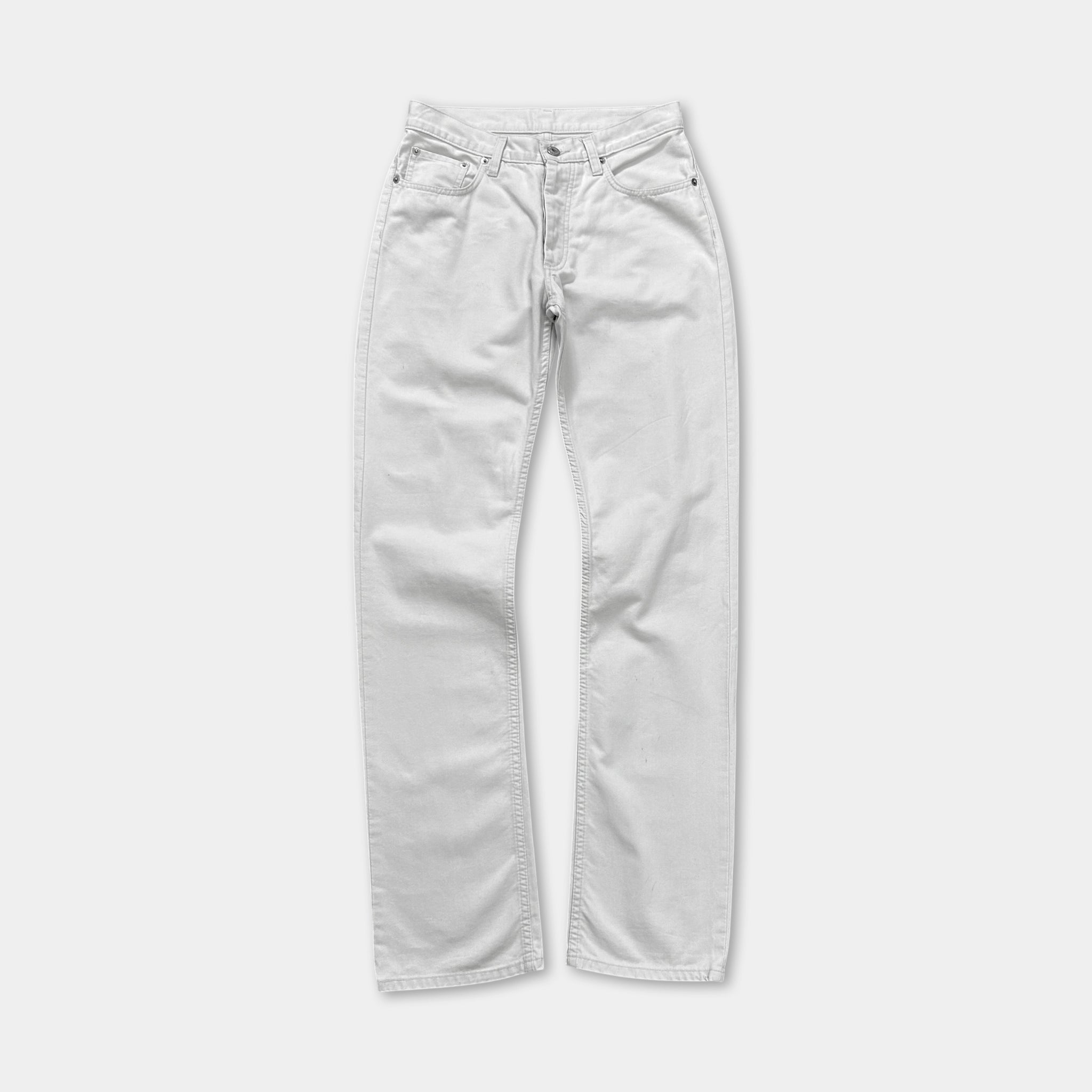 Helmut Lang 1998 Minimalist Straight Leg Cotton Pants
