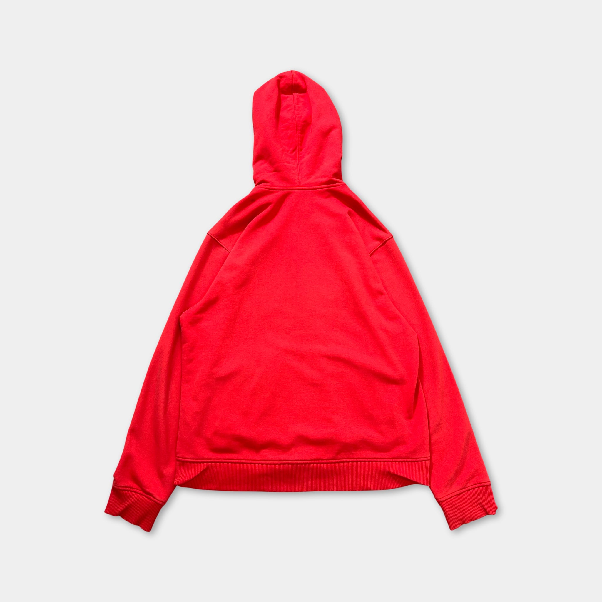 Helmut Lang Classic Logo Red Zip-up Sweatshirt