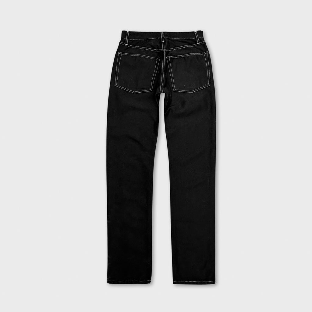 Helmut Lang 2010s Contrast Stitching Black Pants