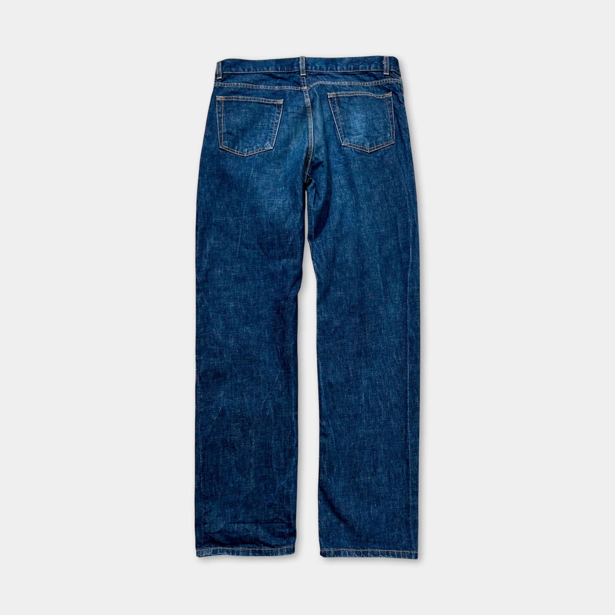 Helmut Lang 1999 Classic Raw Denim Blue Jeans