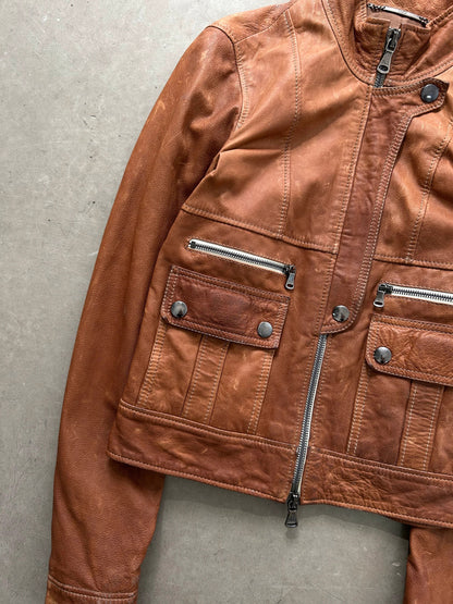 Dolce & Gabbana Leather Multipocket Zipper