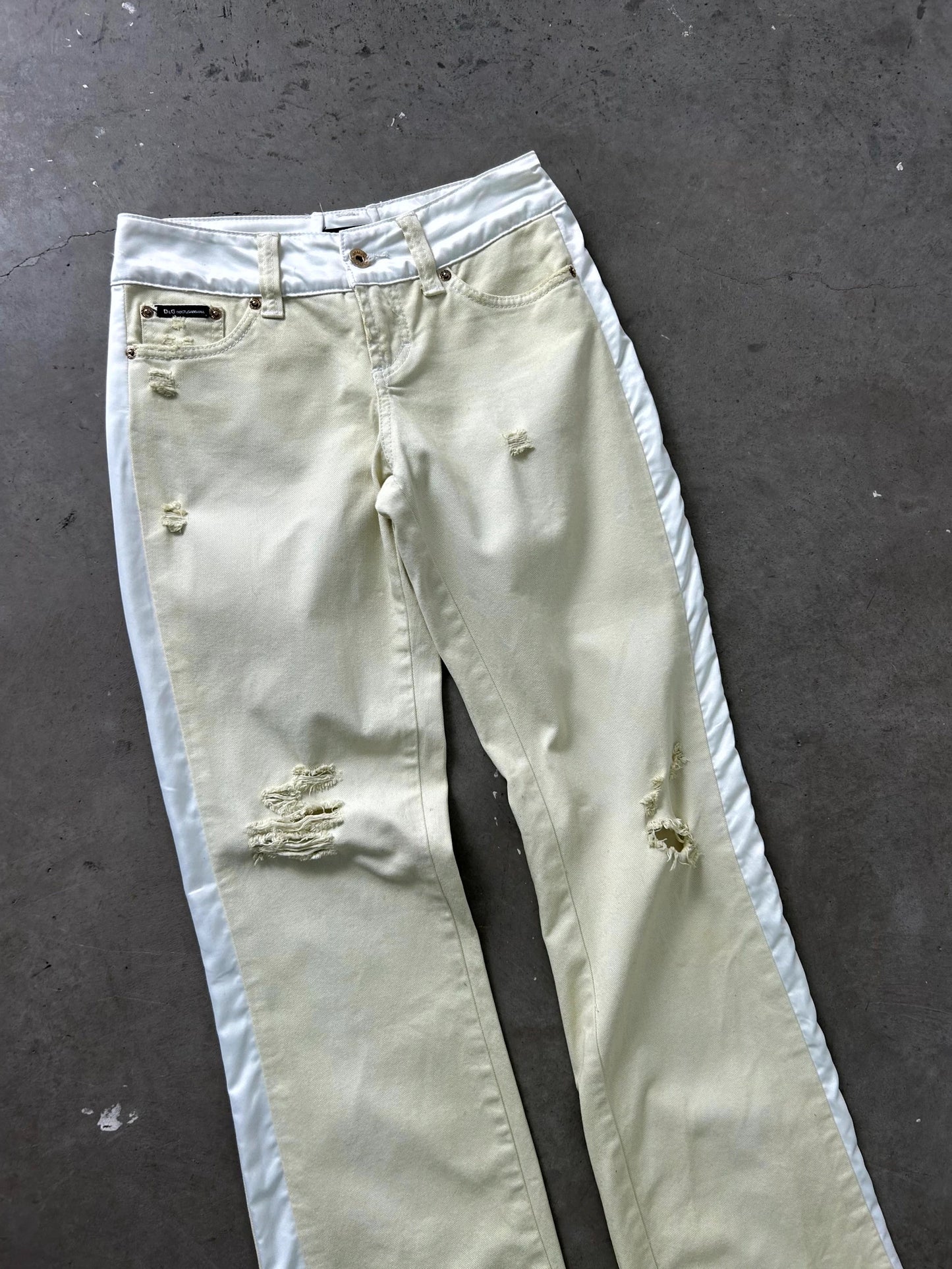 Dolce & Gabbana Two Tone Jeans