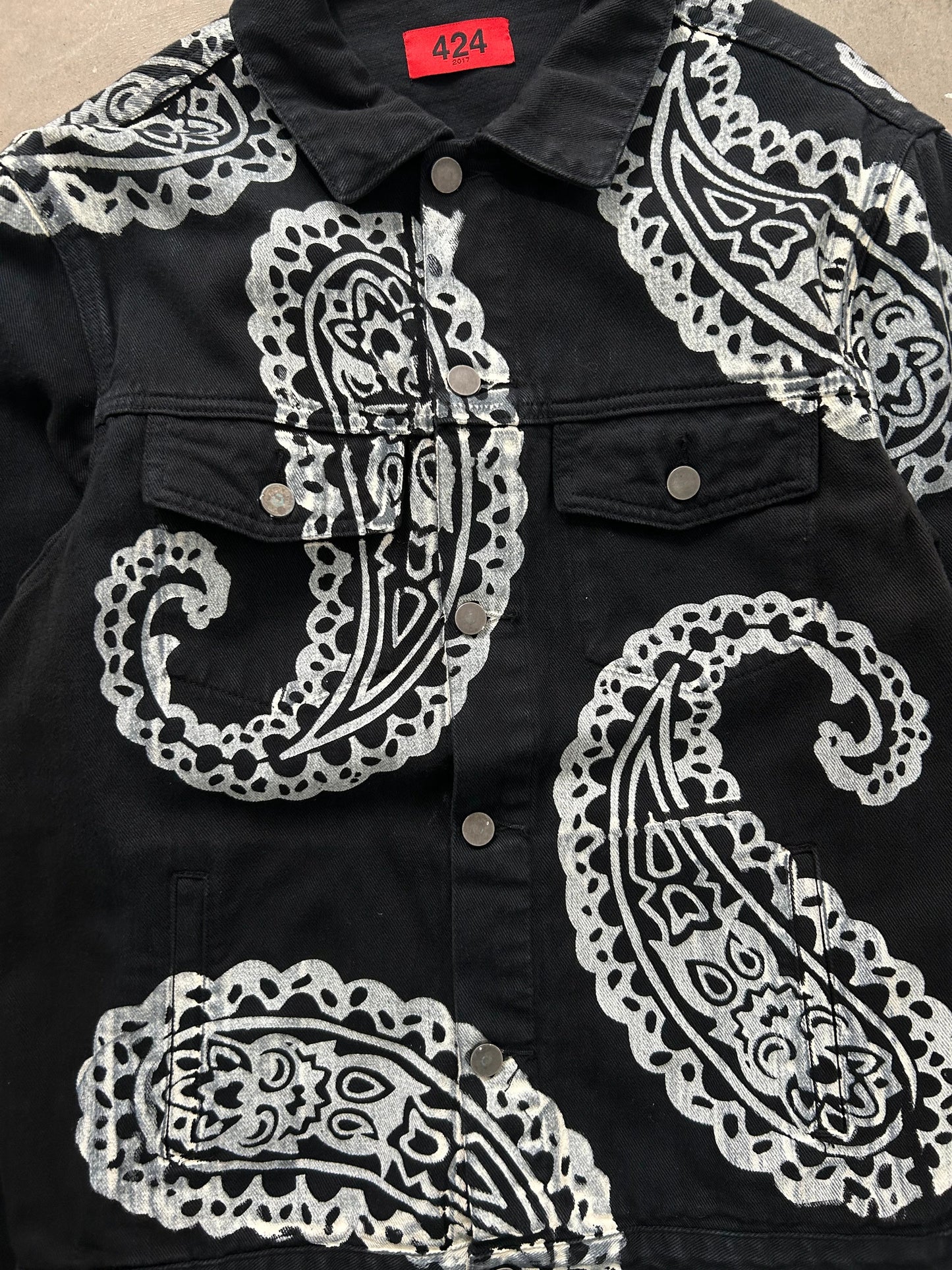 424 Bandana Denim Jacket