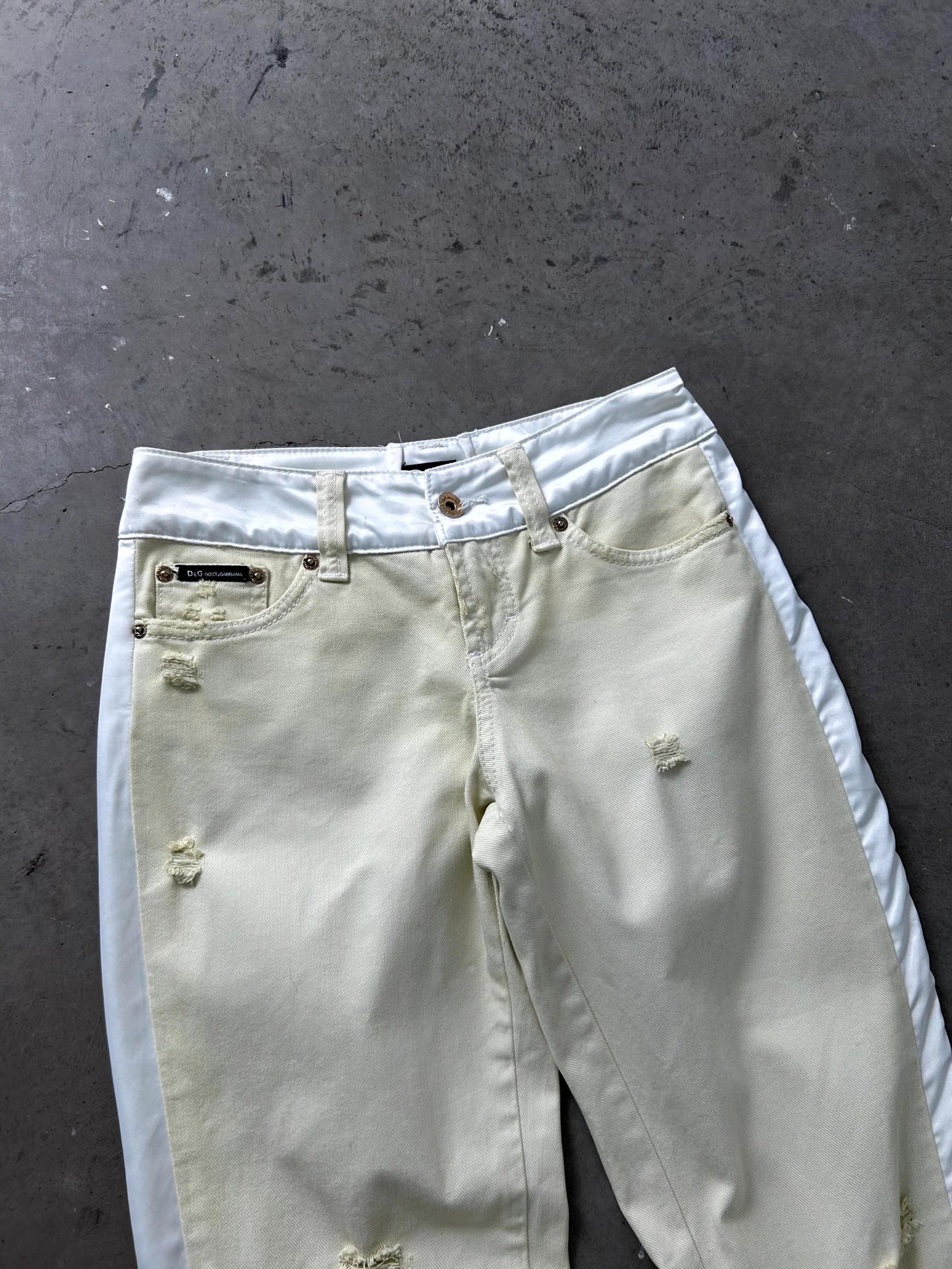 Dolce & Gabbana Two Tone Jeans