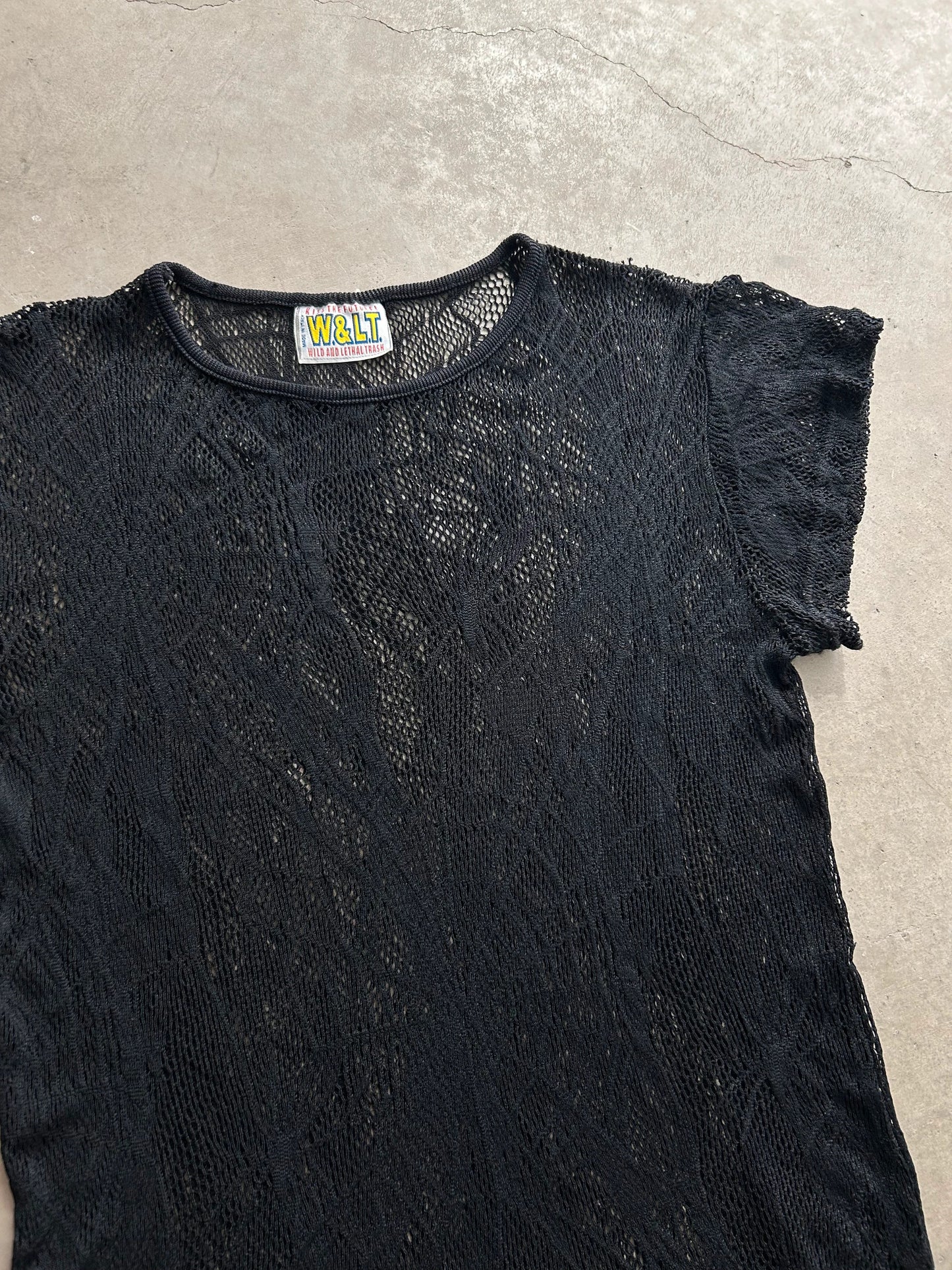 Walter Van Beirendock W&LT 00's Spider Crochet Tee
