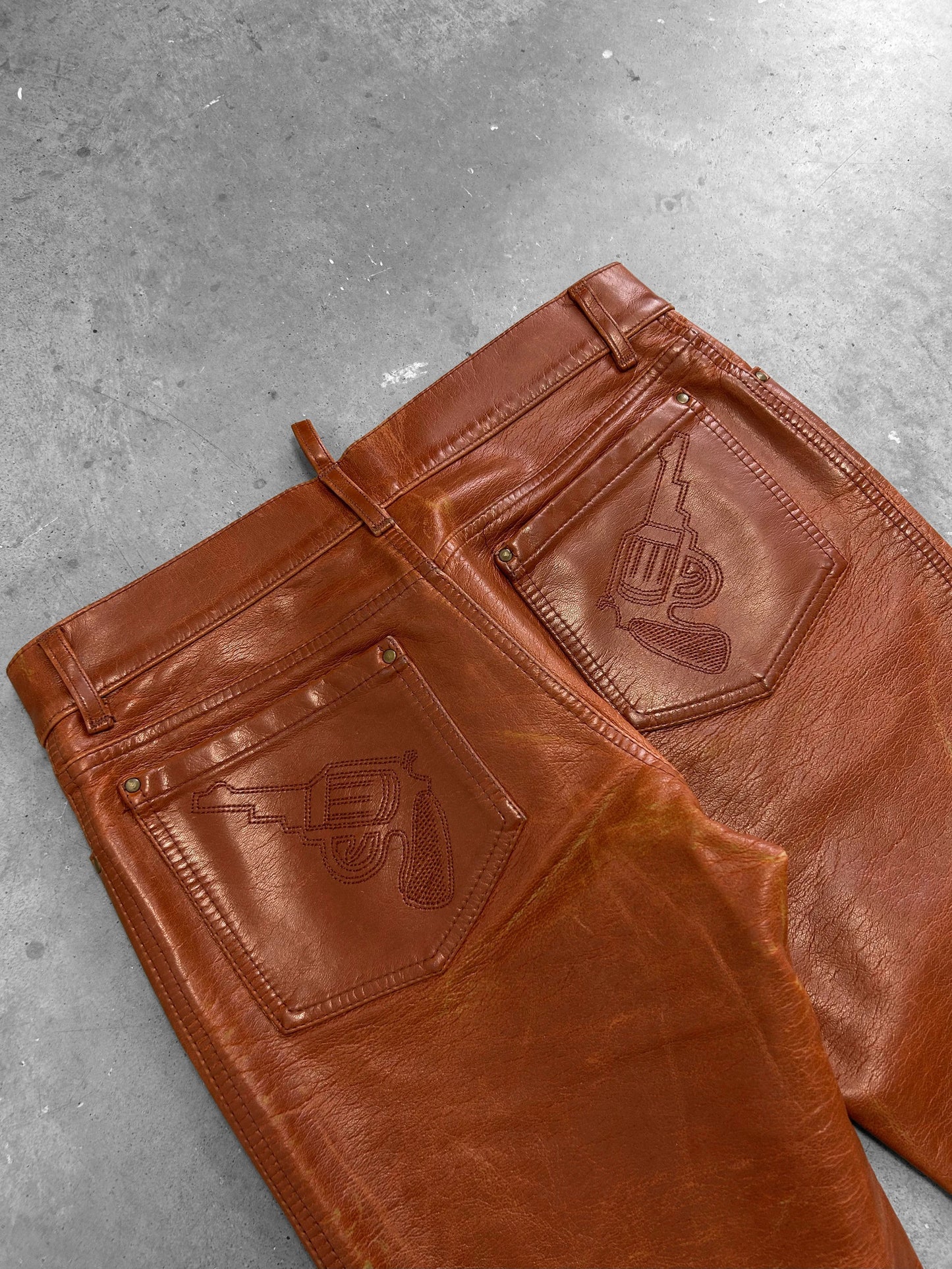 Dsquared2 Cowboy Leather Pants (30)