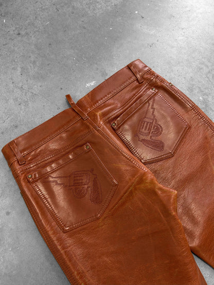 Dsquared2 Cowboy Leather Pants (30)