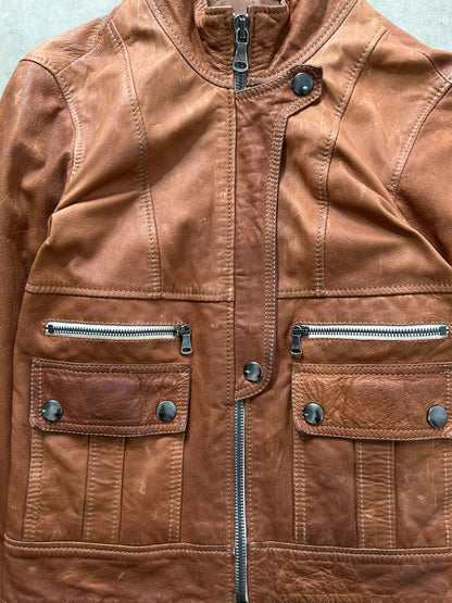 Dolce & Gabbana Leather Multipocket Zipper