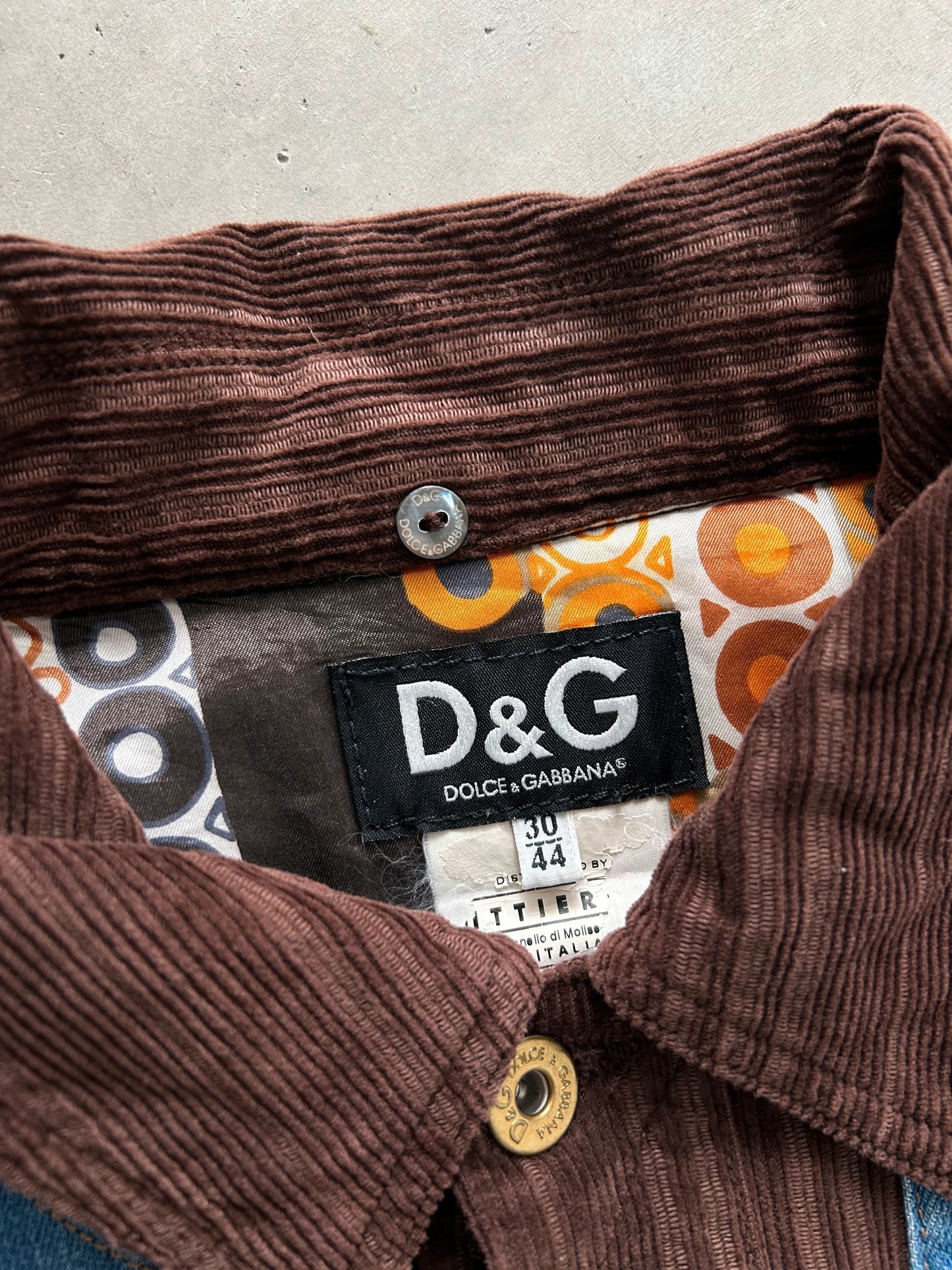 Dolce & Gabbana Denim & Corduroy Jacket