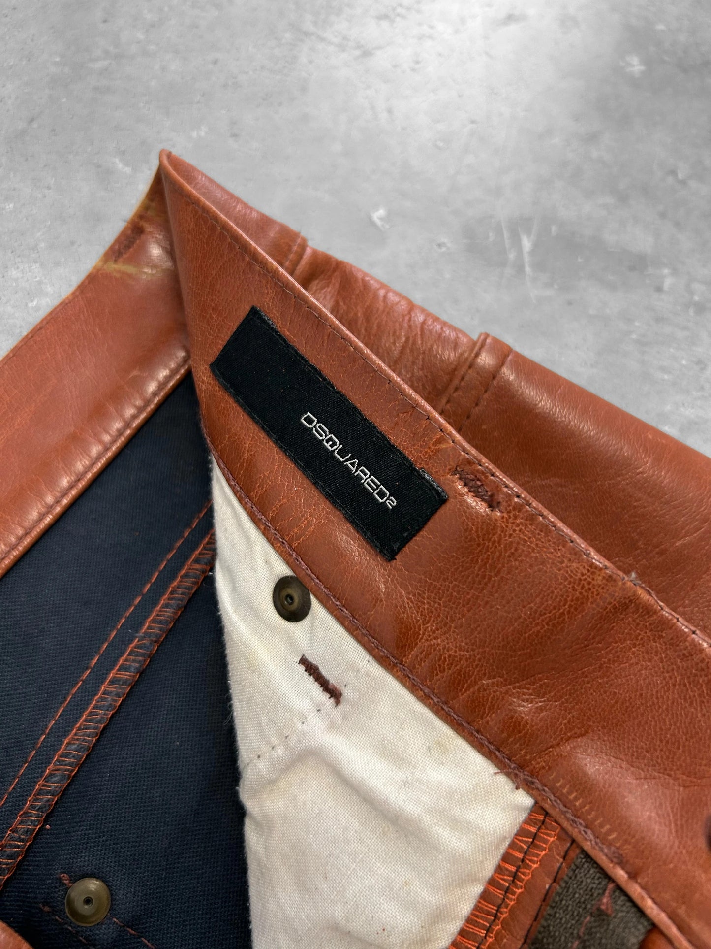 Dsquared2 Cowboy Leather Pants (30)