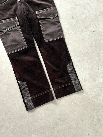 Jean Paul Gaultier Velour Cargo Pants