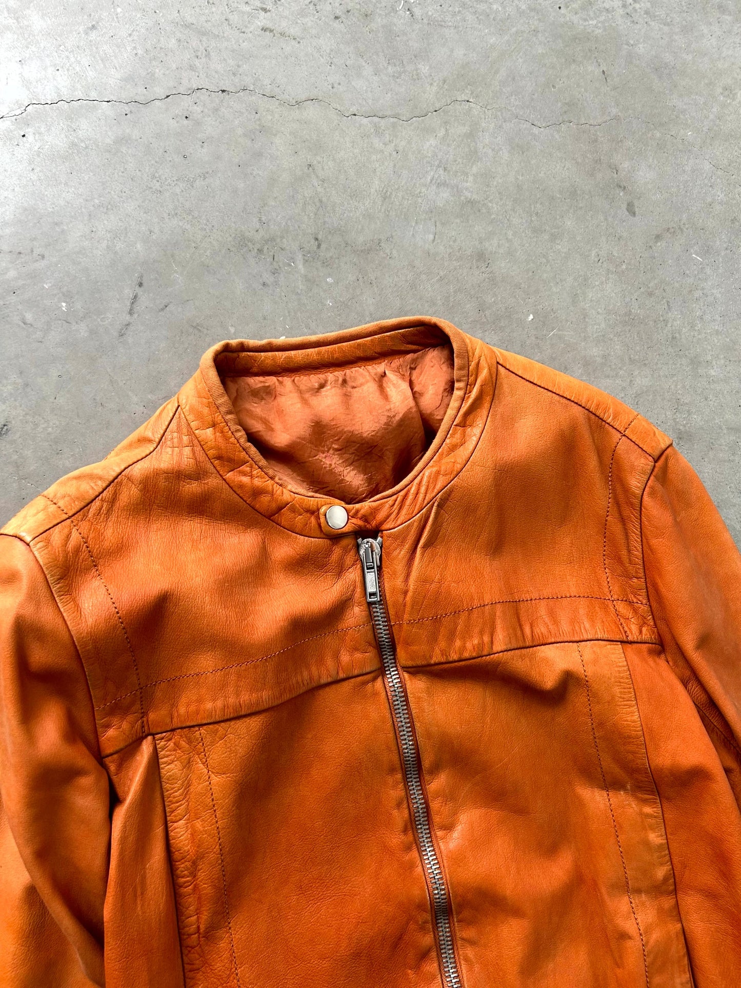 Rick Owens SS05 Scorpio Bozo Cafe Leather Jacket