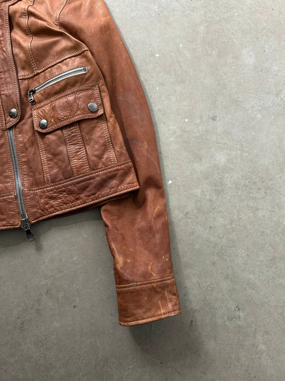 Dolce & Gabbana Leather Multipocket Zipper