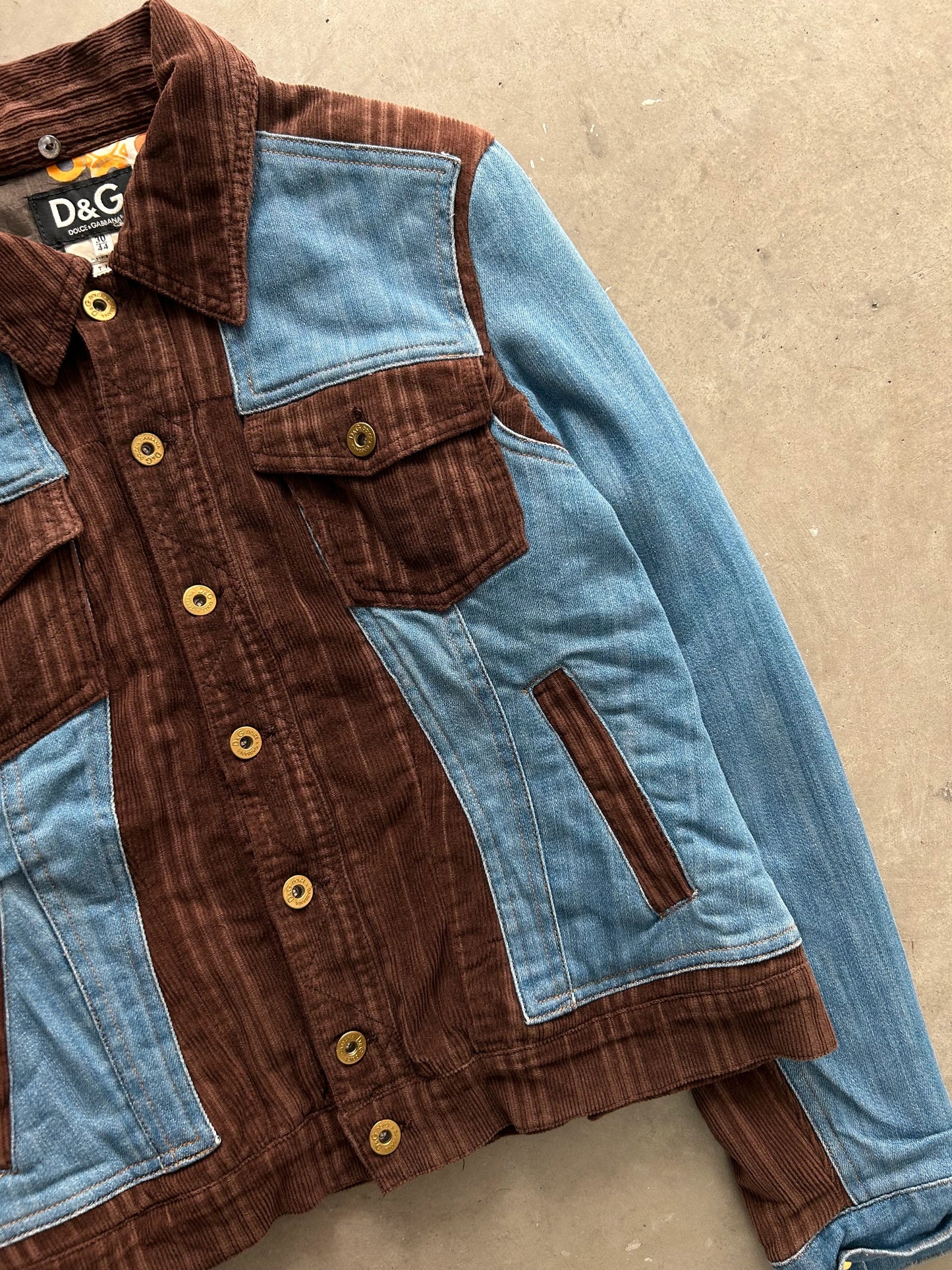Dolce & Gabbana Denim & Corduroy Jacket