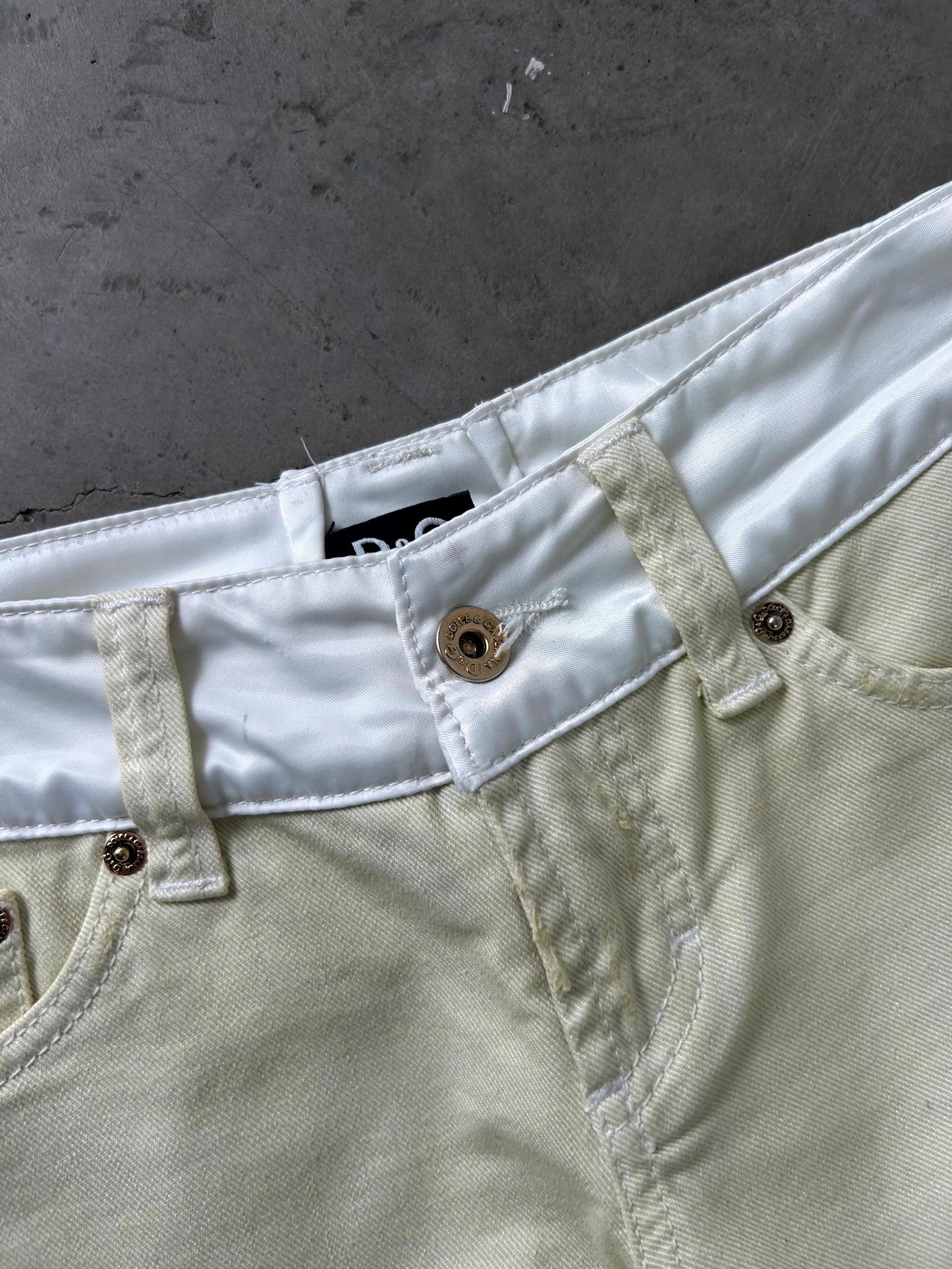 Dolce & Gabbana Two Tone Jeans