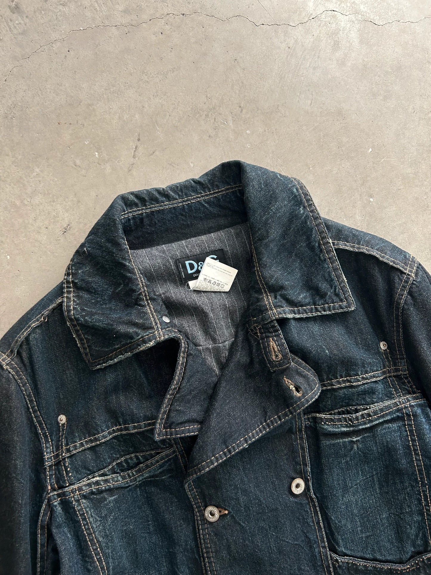 Dolce & Gabbana Denim Long Coat